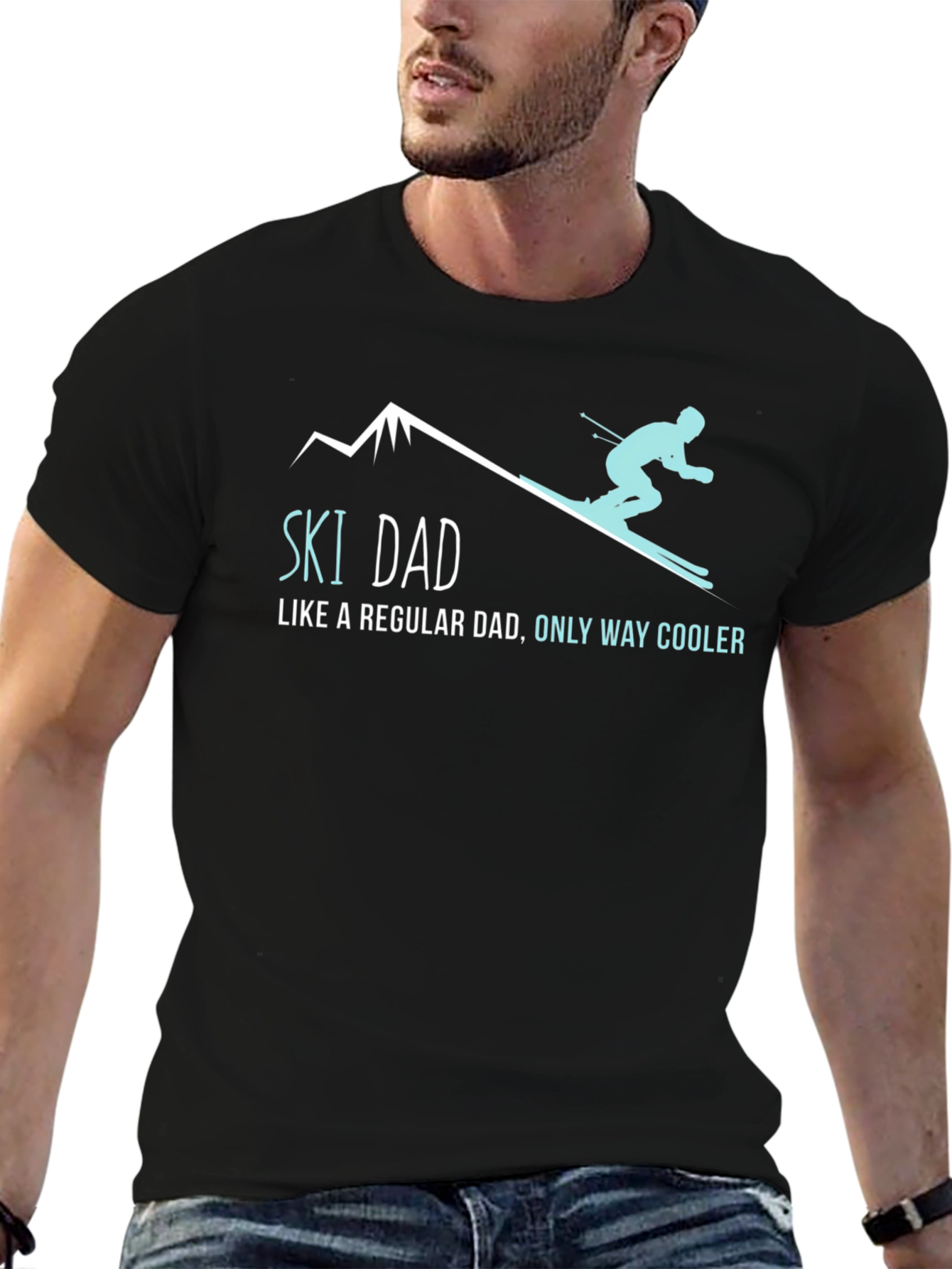 Ski Dad T-Shirt - Regular Dad Only Way Cooler!