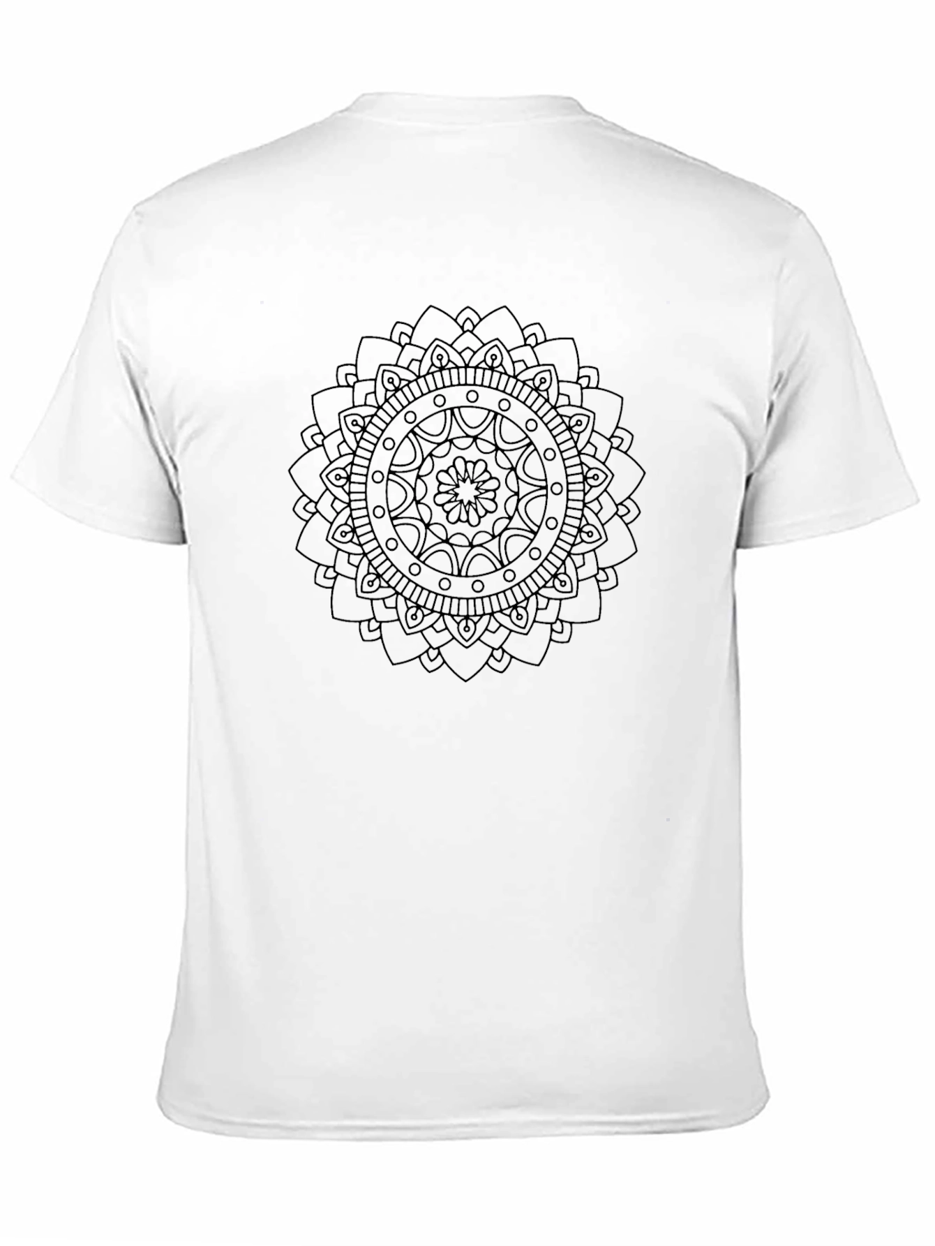 Mandala Design Black T-Shirt