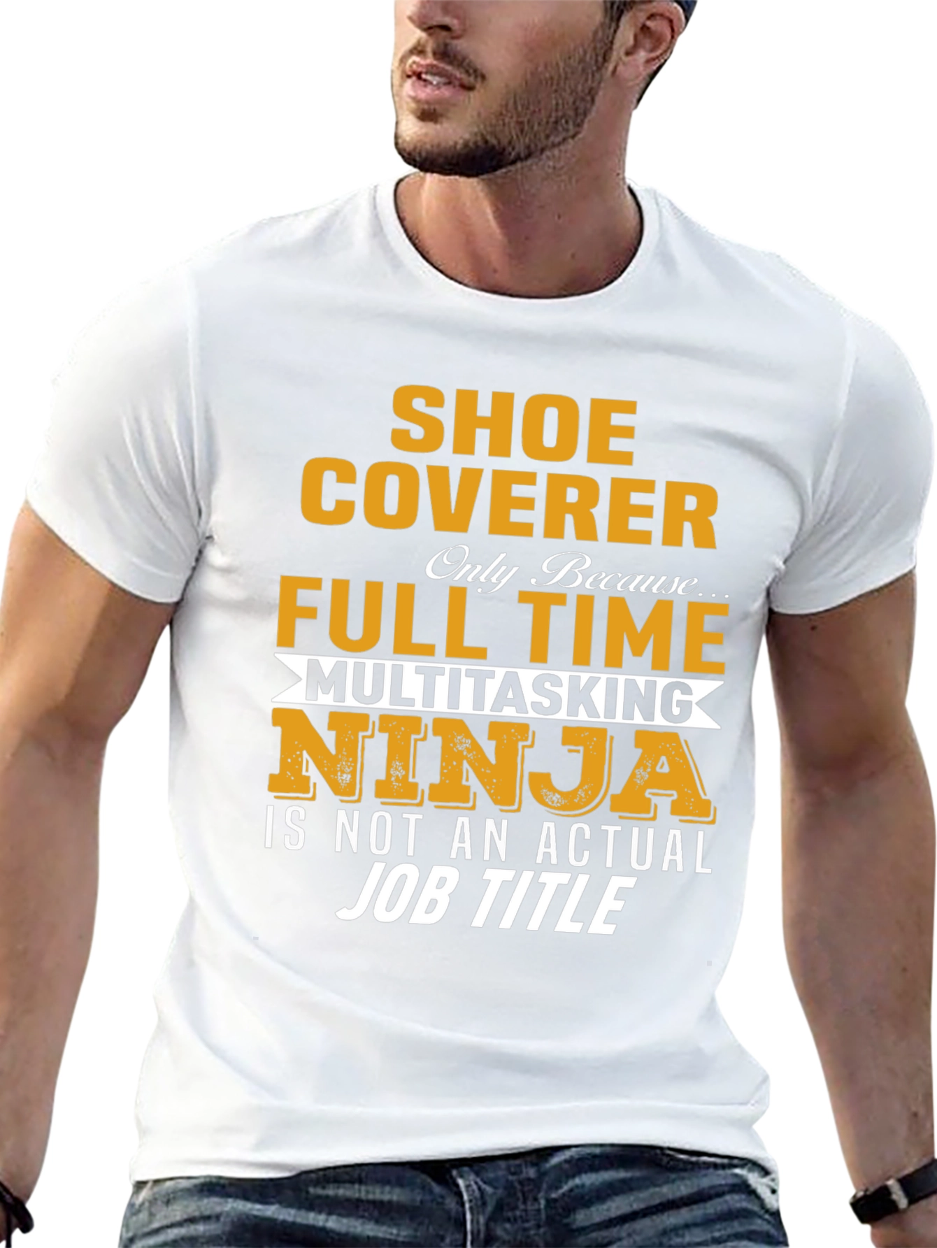 Shoe Coverer Full-Time Multitasking Ninja T-Shirt