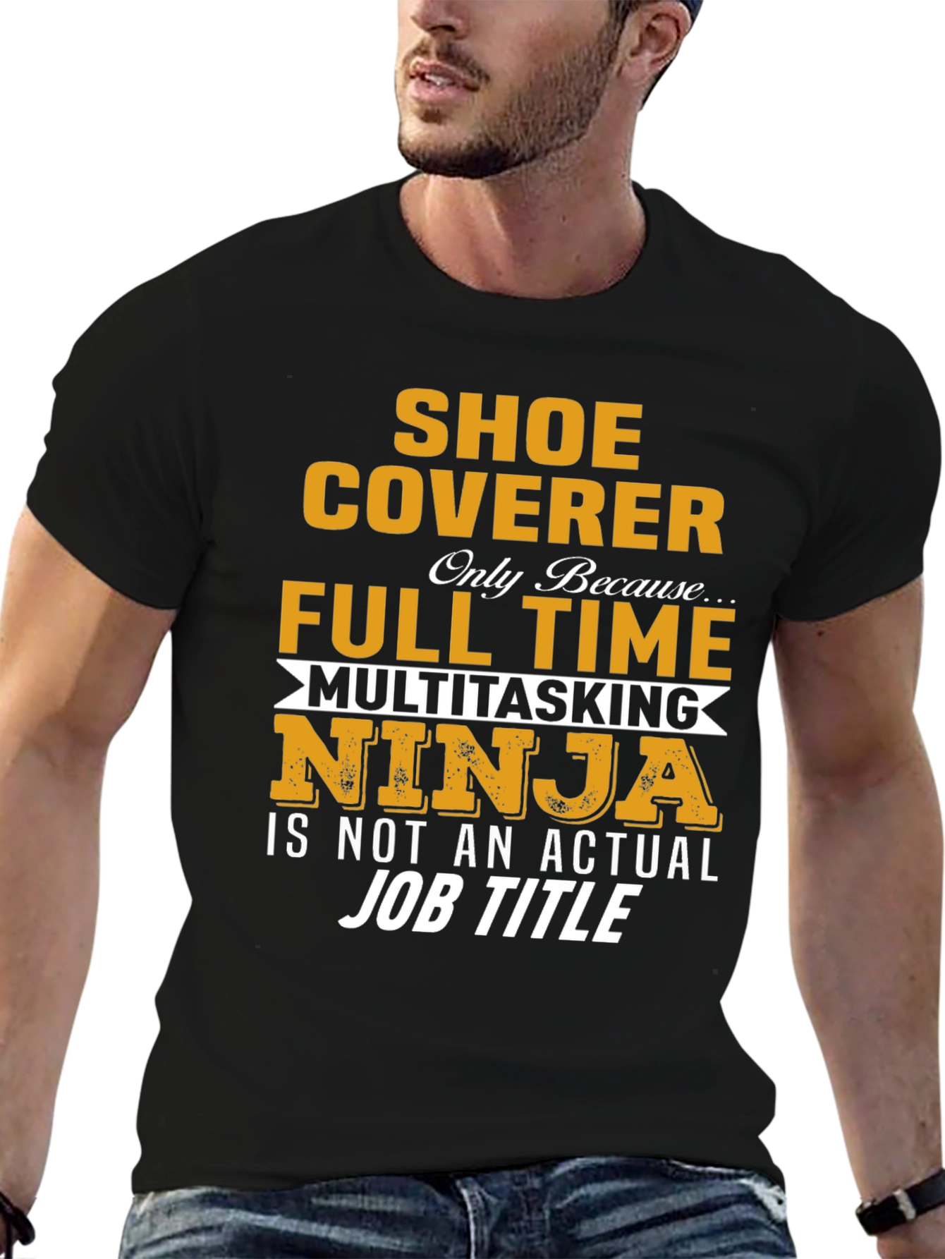 Shoe Coverer Full-Time Multitasking Ninja T-Shirt