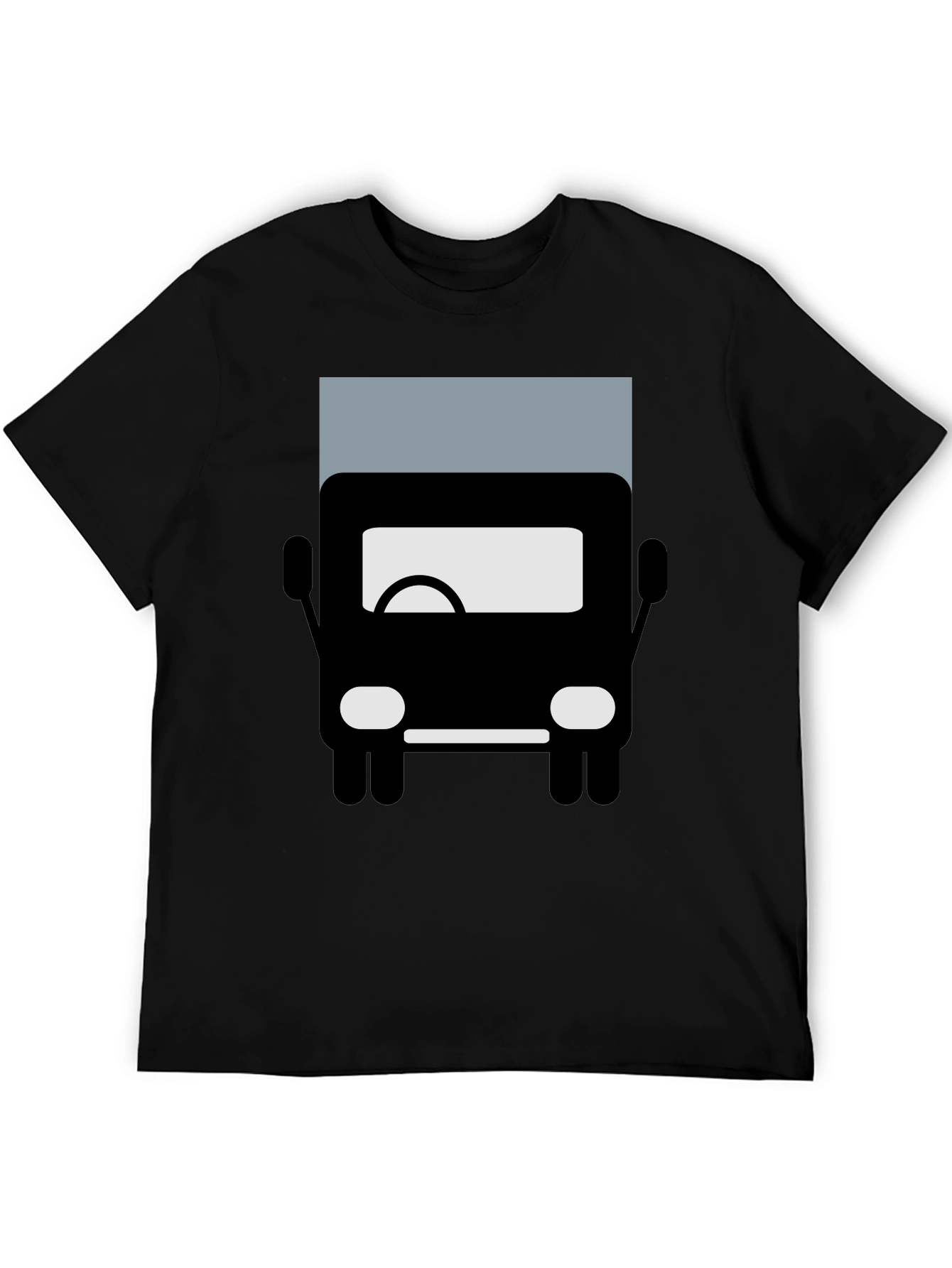 Truck Graphic Tee - Black Cotton Blend