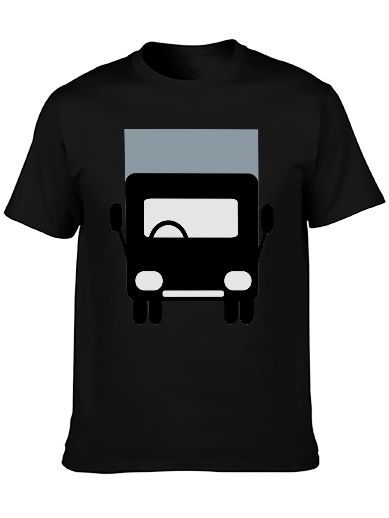 Truck Graphic Tee - Black Cotton Blend