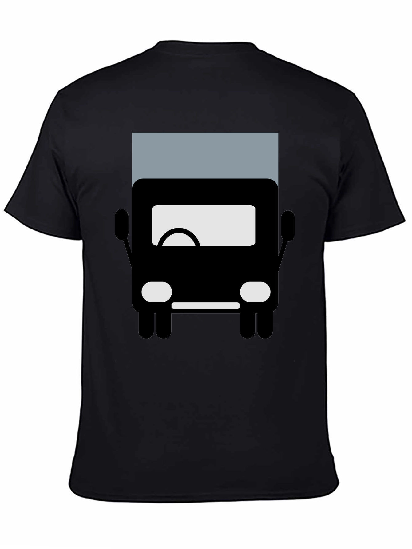 Truck Graphic Tee - Black Cotton Blend