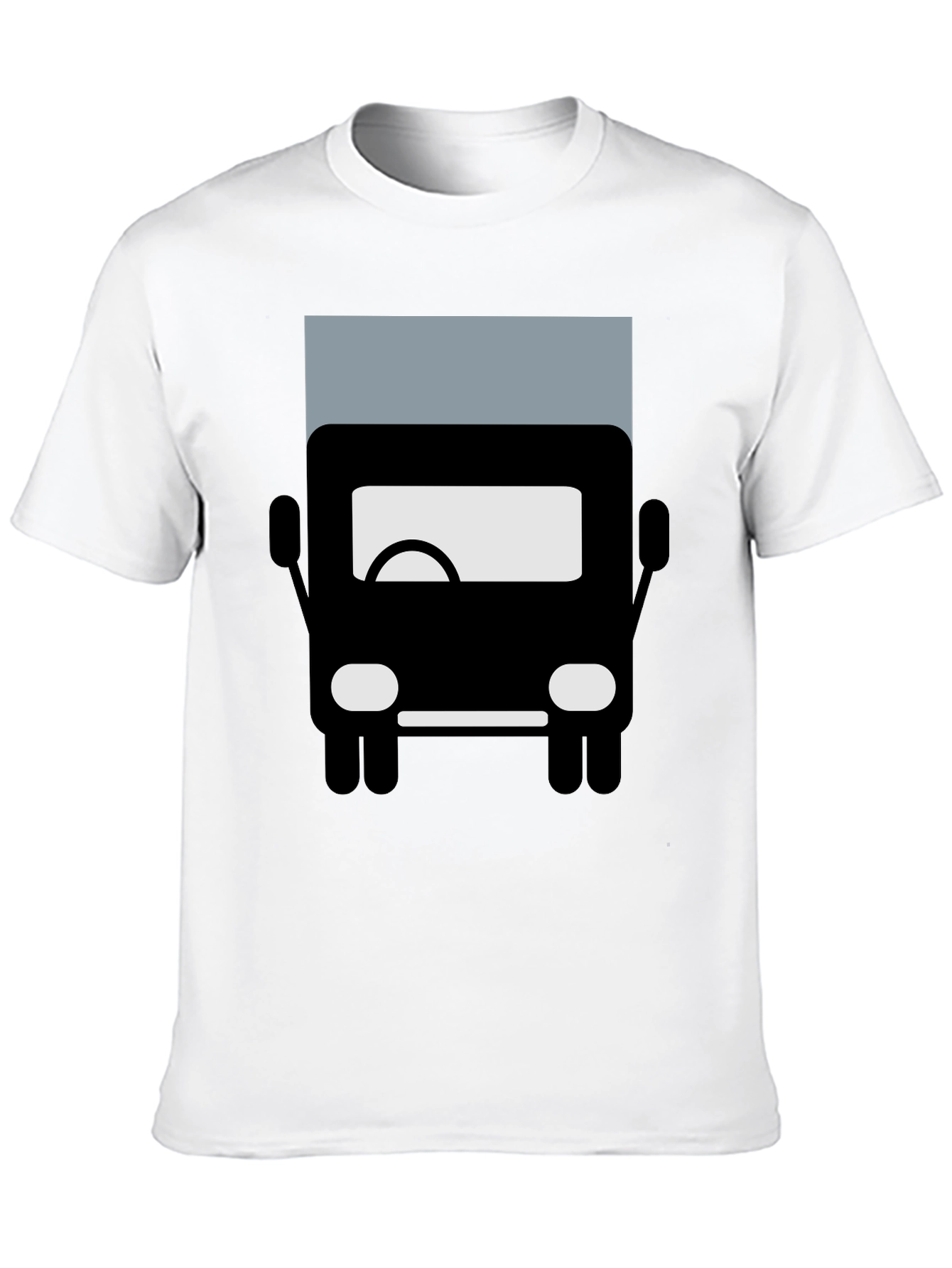 Truck Graphic Tee - Black Cotton Blend