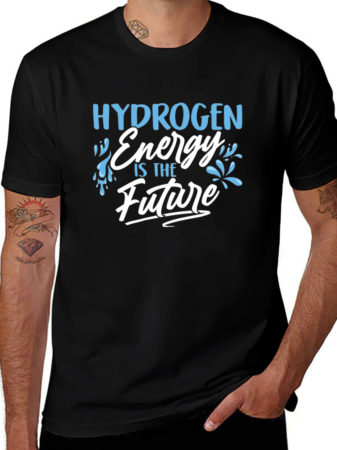 Hydrogen Energy Future Graphic Tee - Black