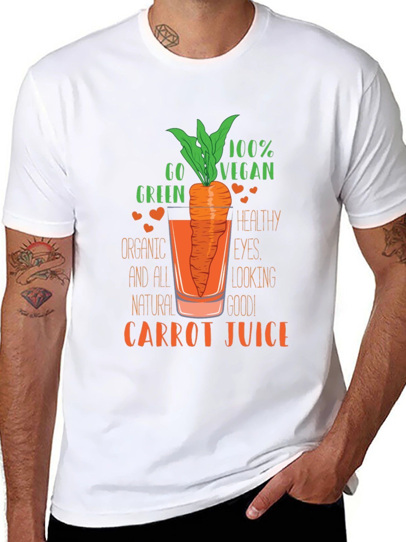 Vegan Carrot Juice Graphic Tee