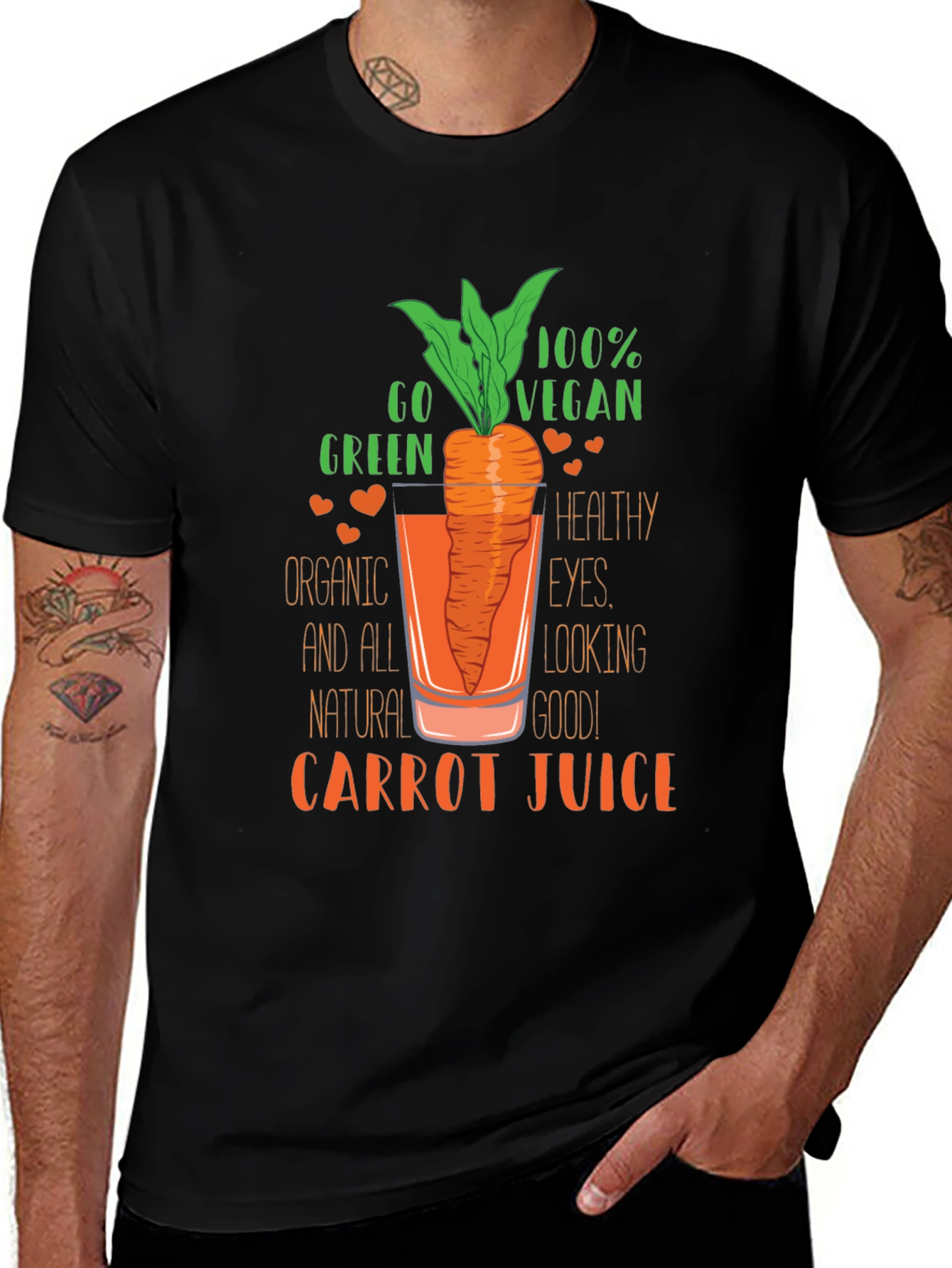 Vegan Carrot Juice Graphic Tee