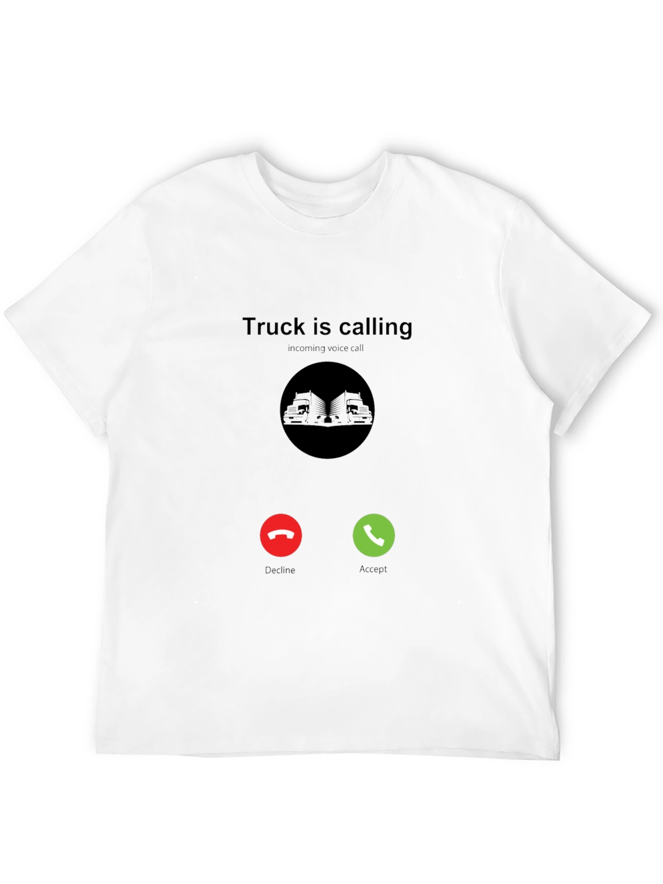 Truck Is Calling Black T-Shirt