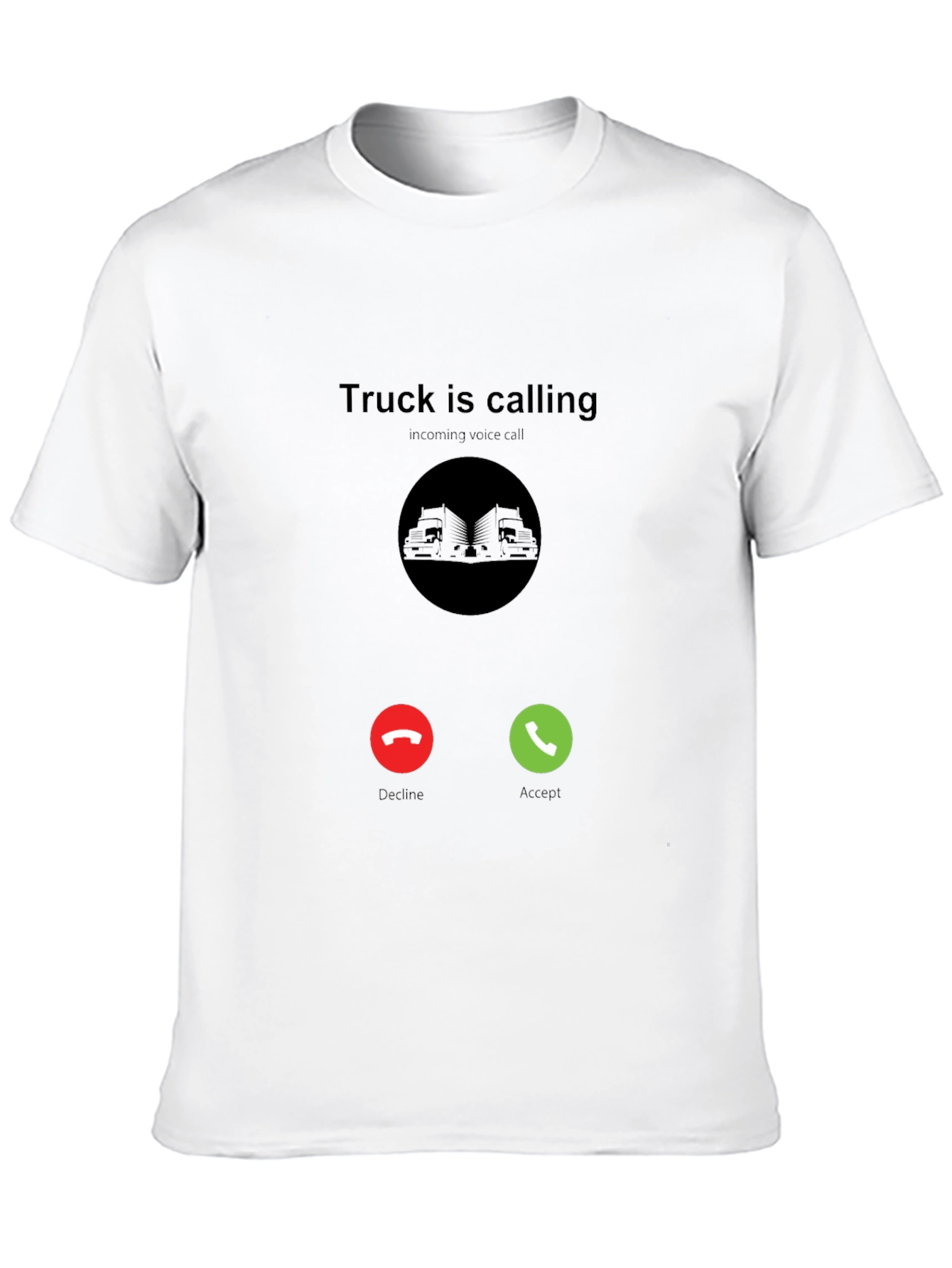Truck Is Calling Black T-Shirt