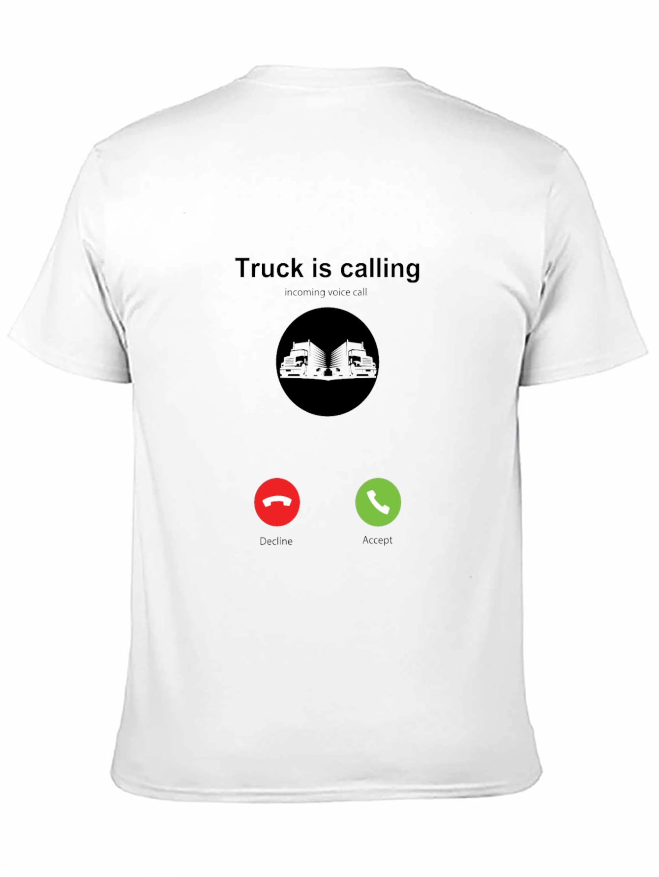 Truck Is Calling Black T-Shirt