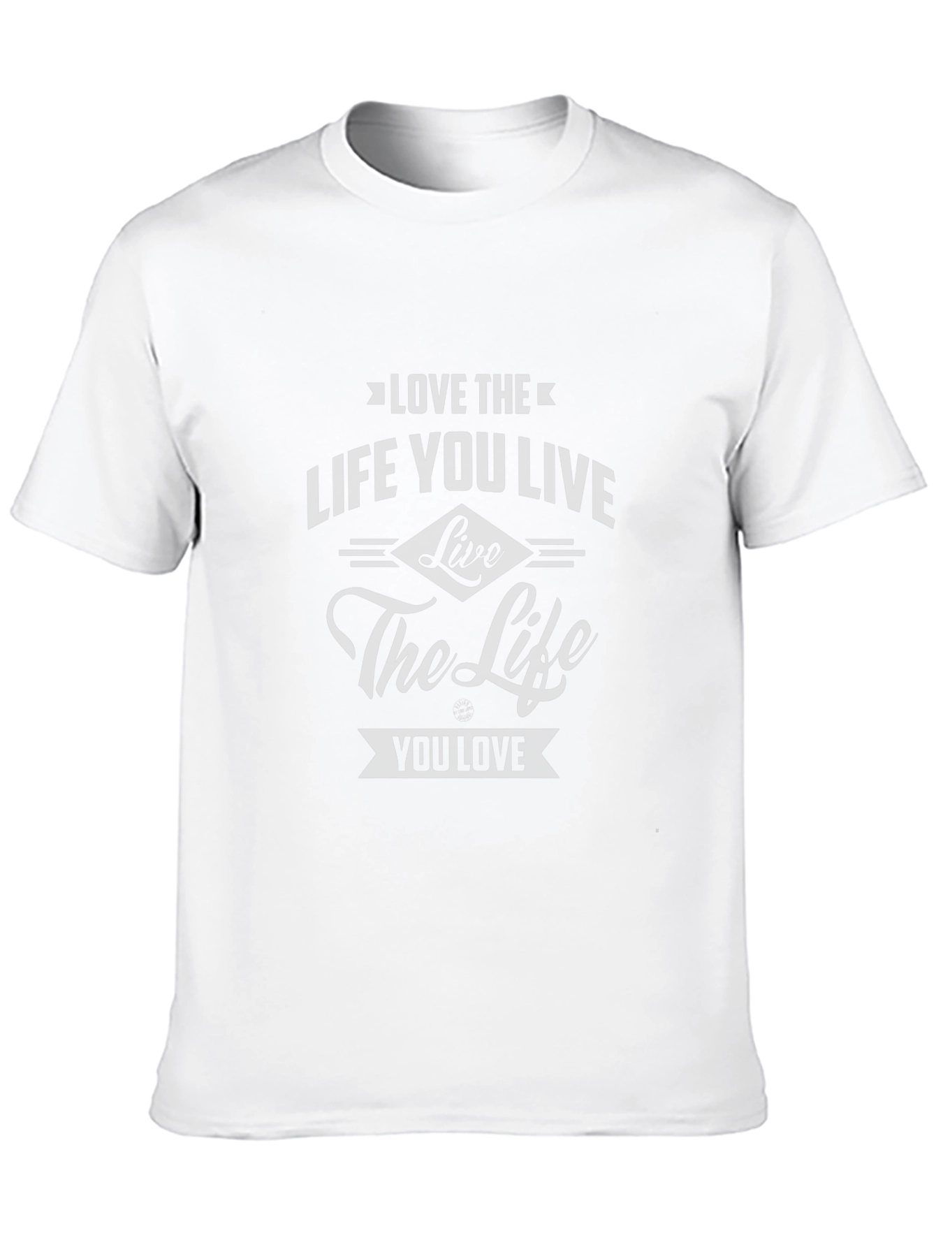 Love the Life You Live Graphic Tee - Black