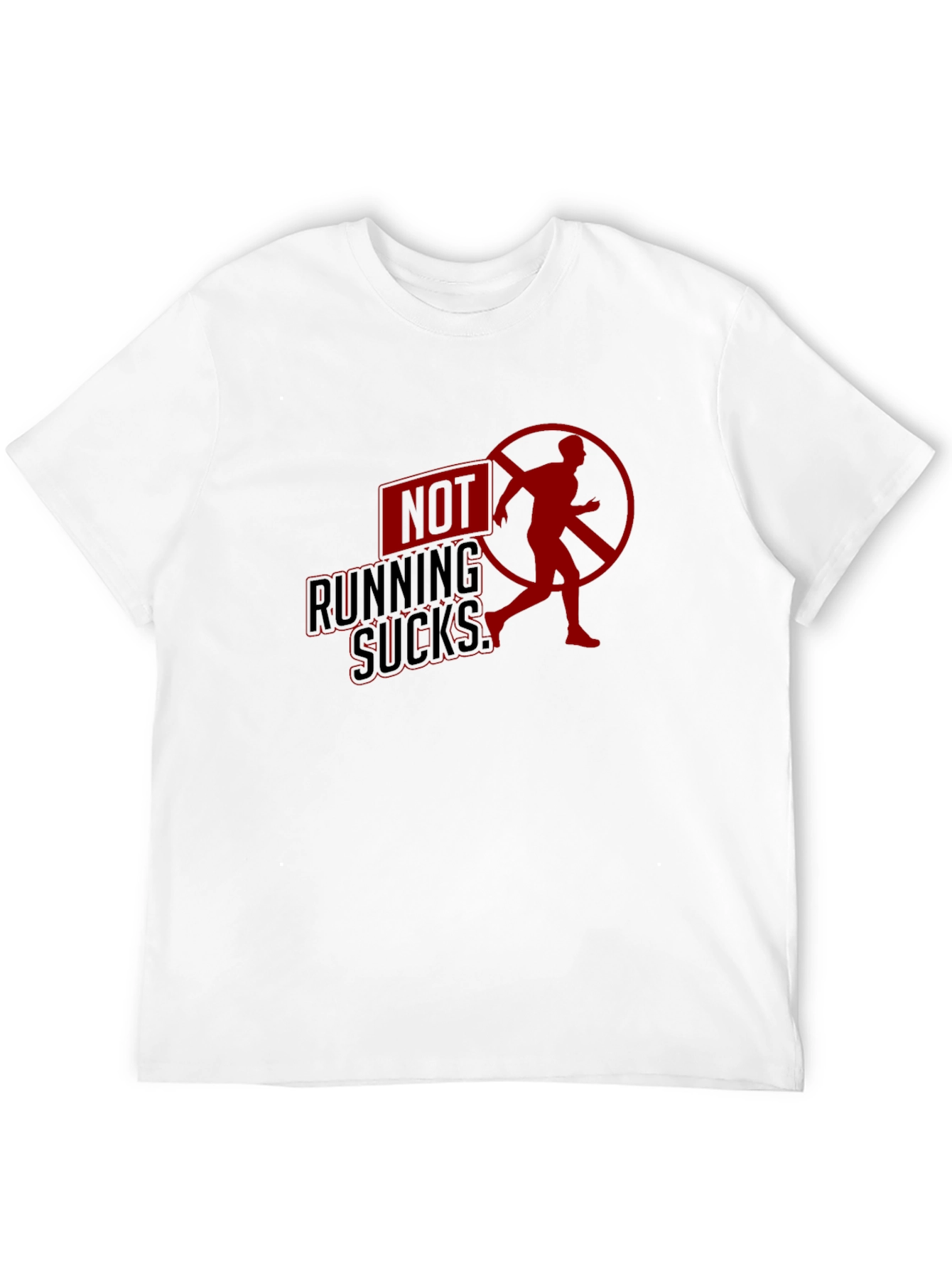 Not Running Sucks Graphic Tee - Casual Comfort