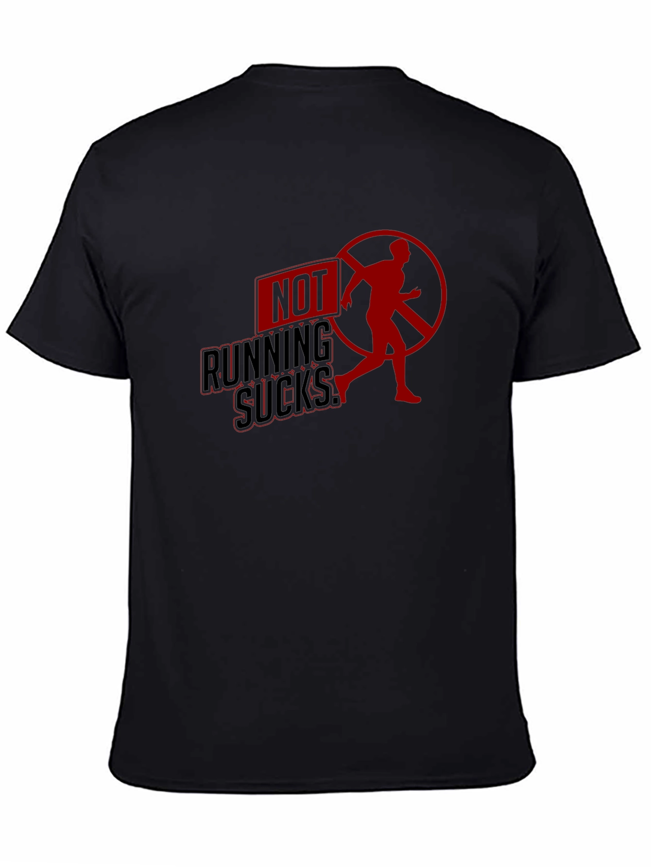 Not Running Sucks Graphic Tee - Casual Comfort