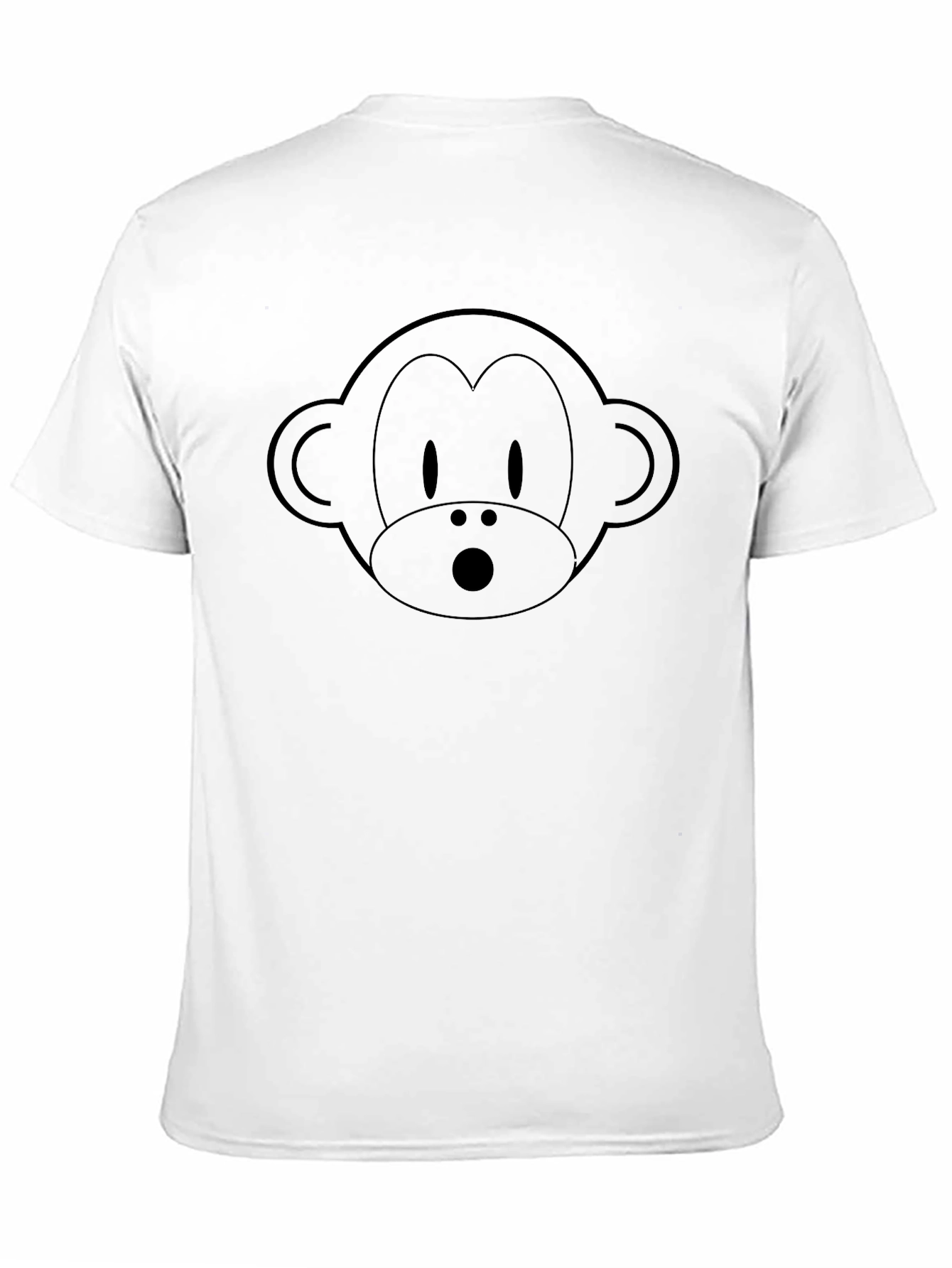 Monkey Face Graphic Tee - Black
