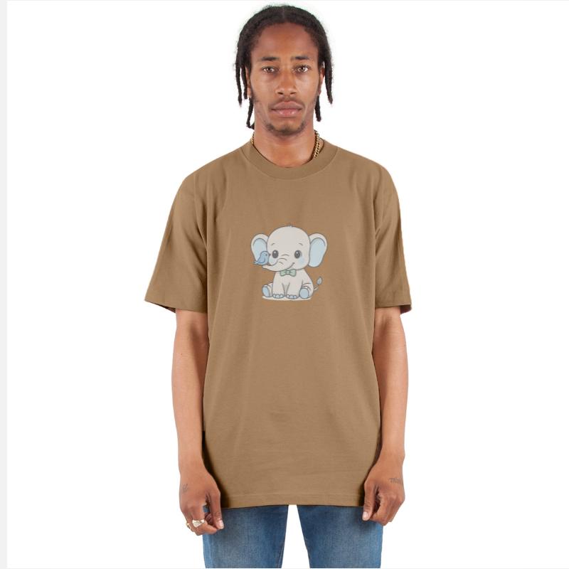 Baby Elephant Bowtie Cartoon Animal Cute Boy