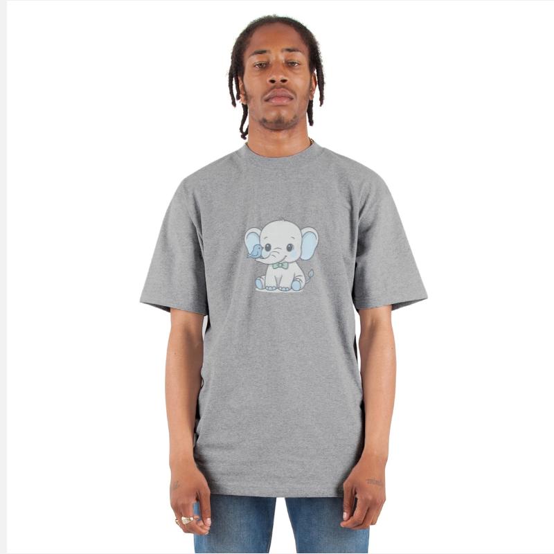 Baby Elephant Bowtie Cartoon Animal Cute Boy