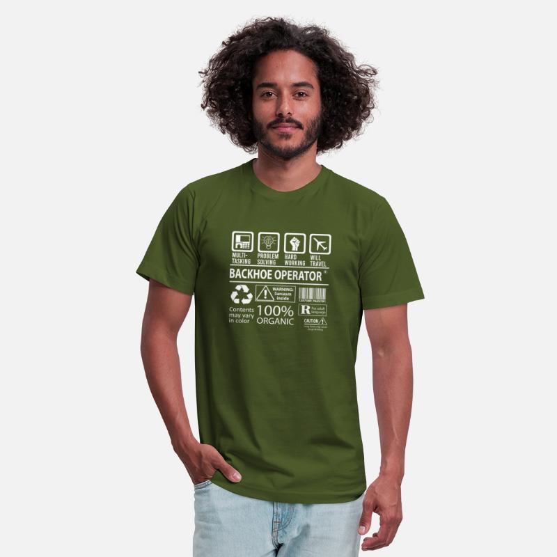 Backhoe Operator T Shirt - Multitasking Job Gift I