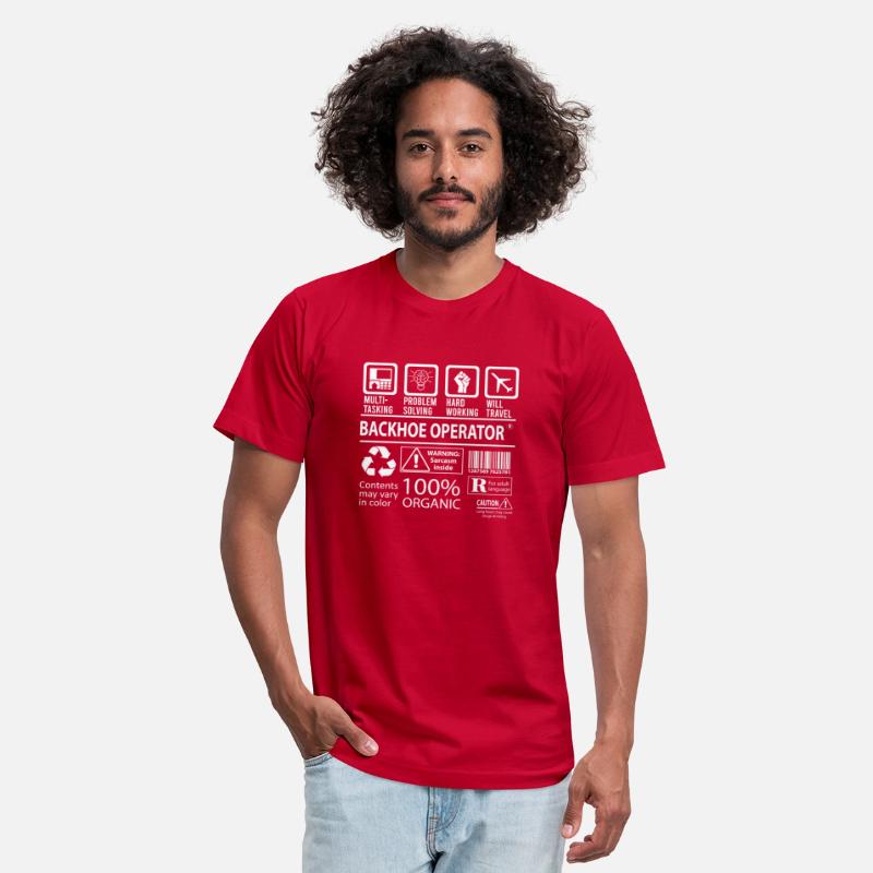 Backhoe Operator T Shirt - Multitasking Job Gift I