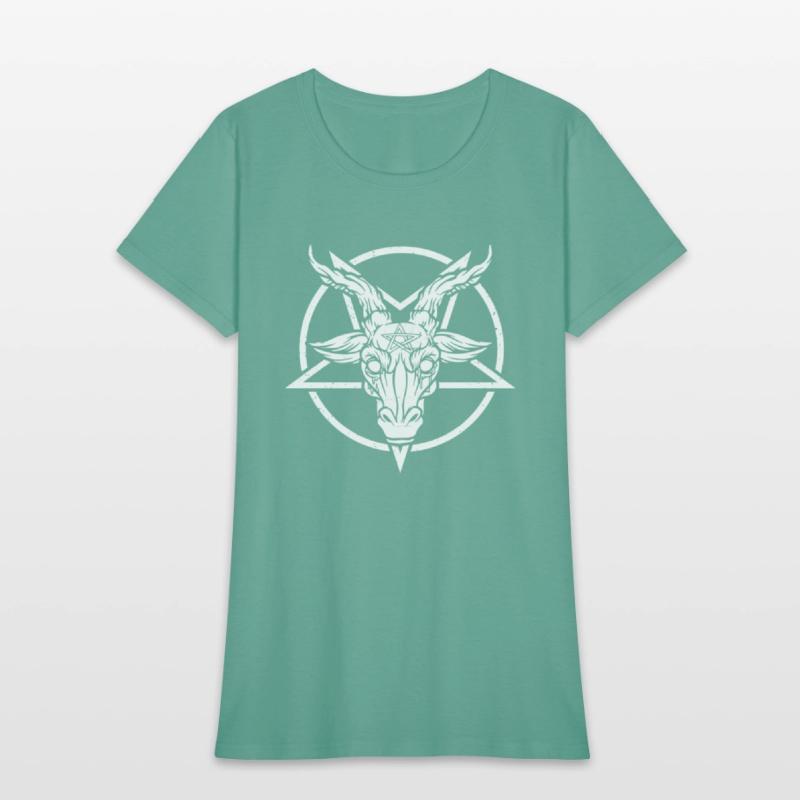 Baphomet Pentagram Devil Gothic Sata Occultist