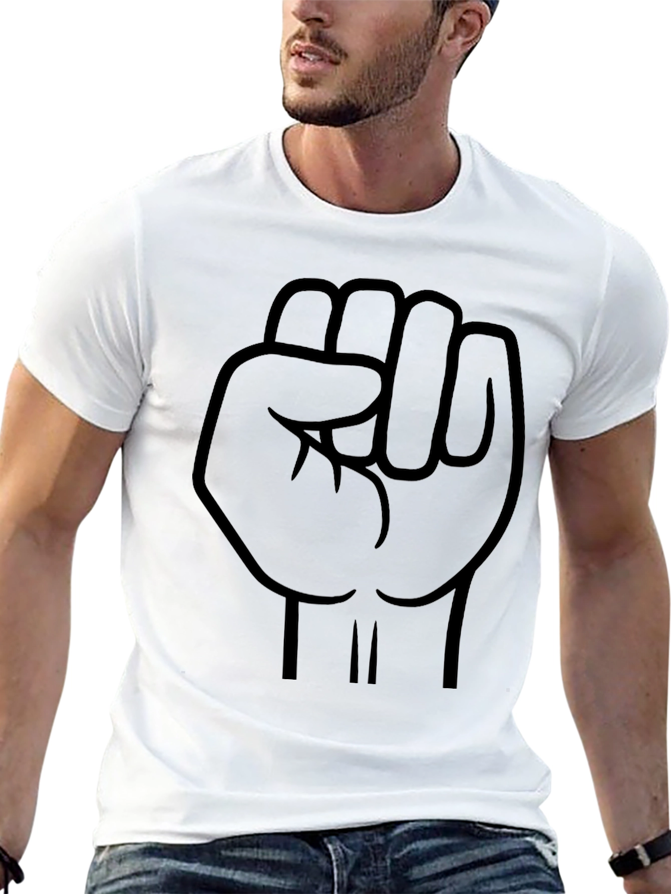Empowered Fist Graphic T-Shirt - Black