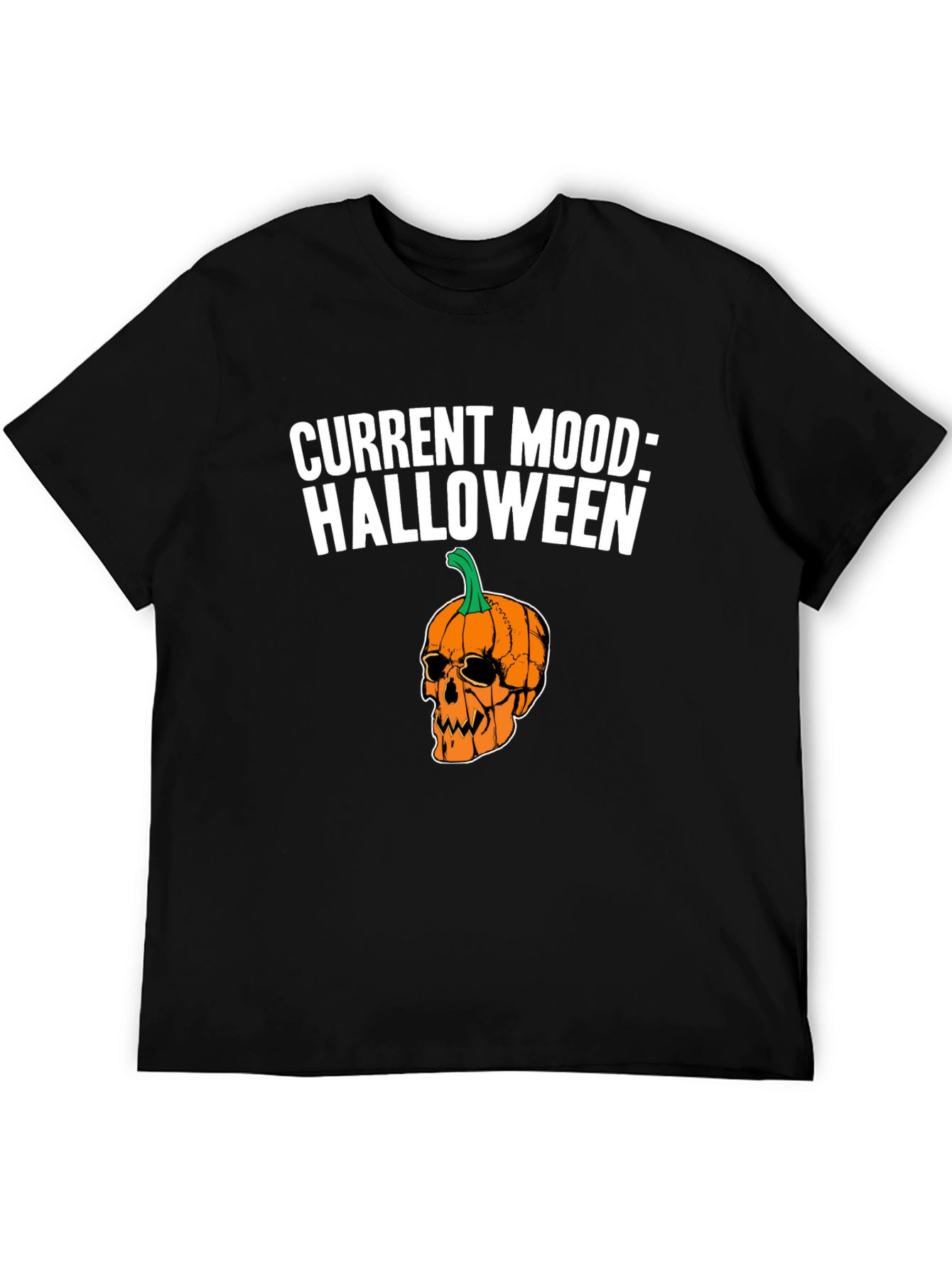 Halloween Pumpkin Skull T-Shirt