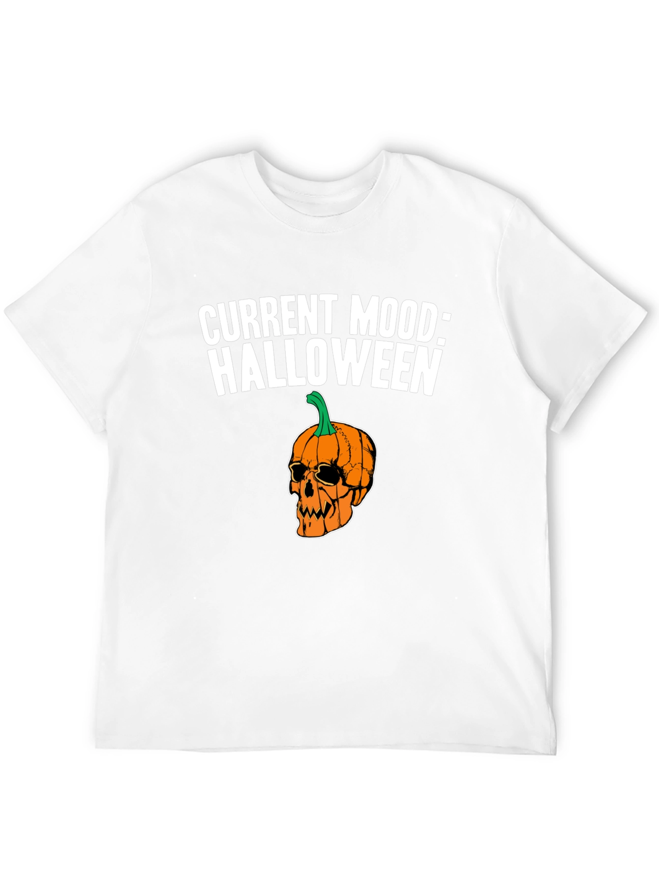 Halloween Pumpkin Skull T-Shirt