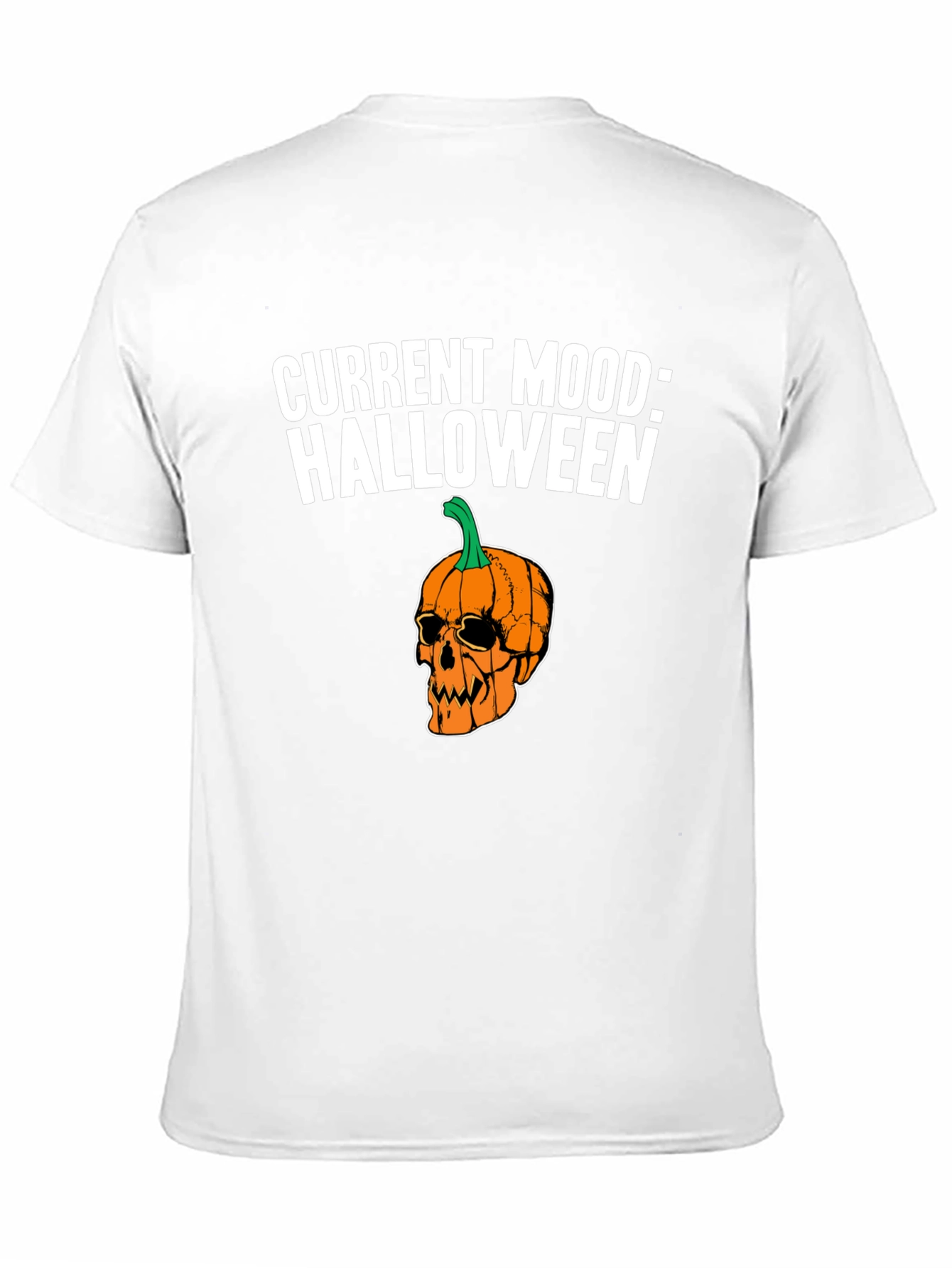 Halloween Pumpkin Skull T-Shirt