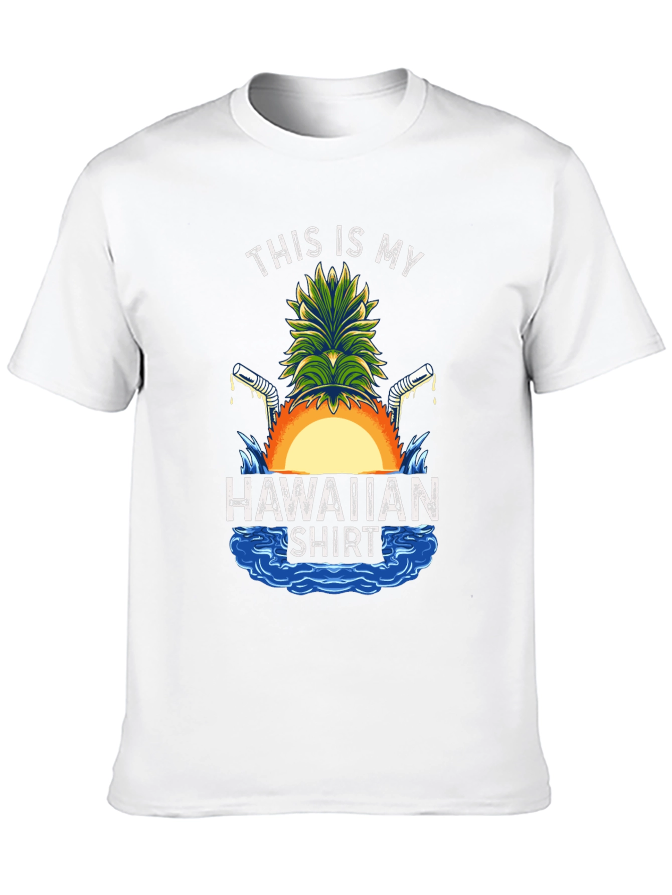 Funny Hawaiian Shirt Graphic Tee