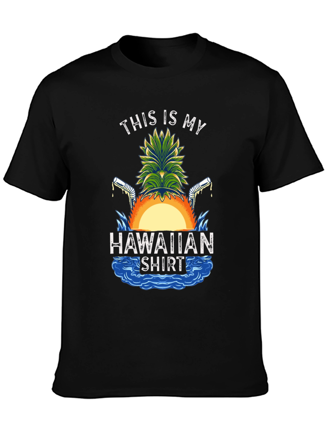 Funny Hawaiian Shirt Graphic Tee
