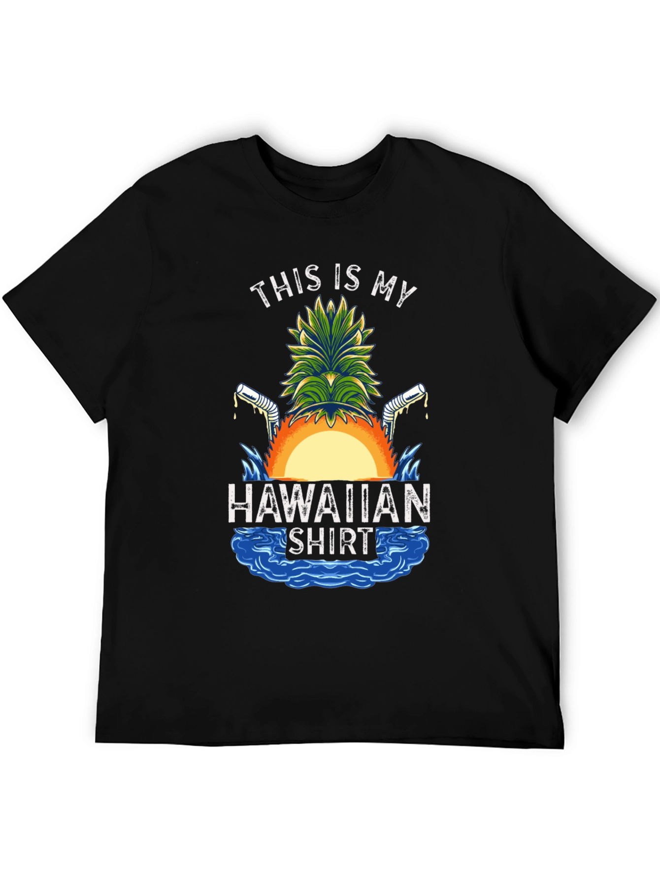 Funny Hawaiian Shirt Graphic Tee