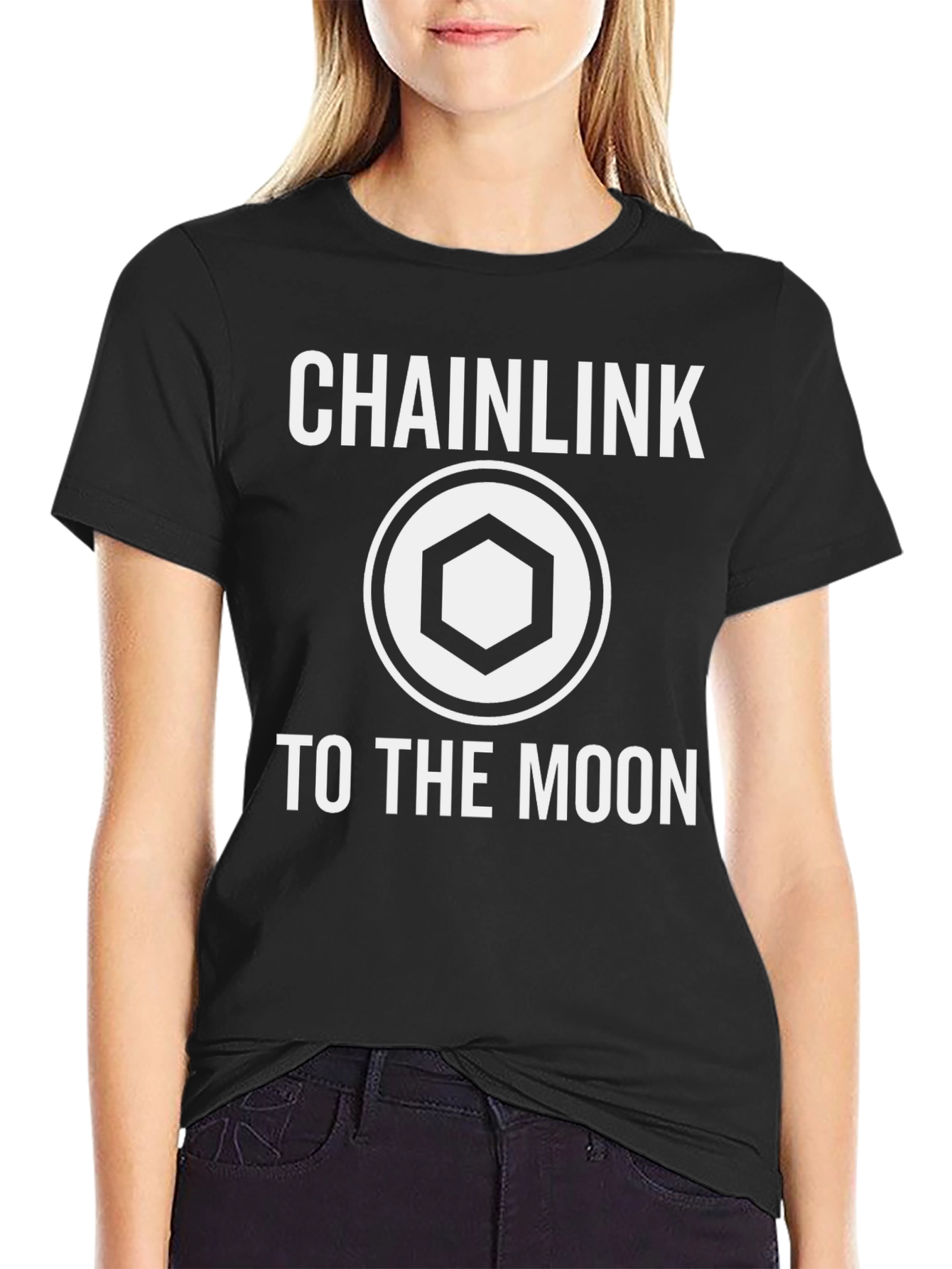 Chainlink To The Moon Crypto T-Shirt