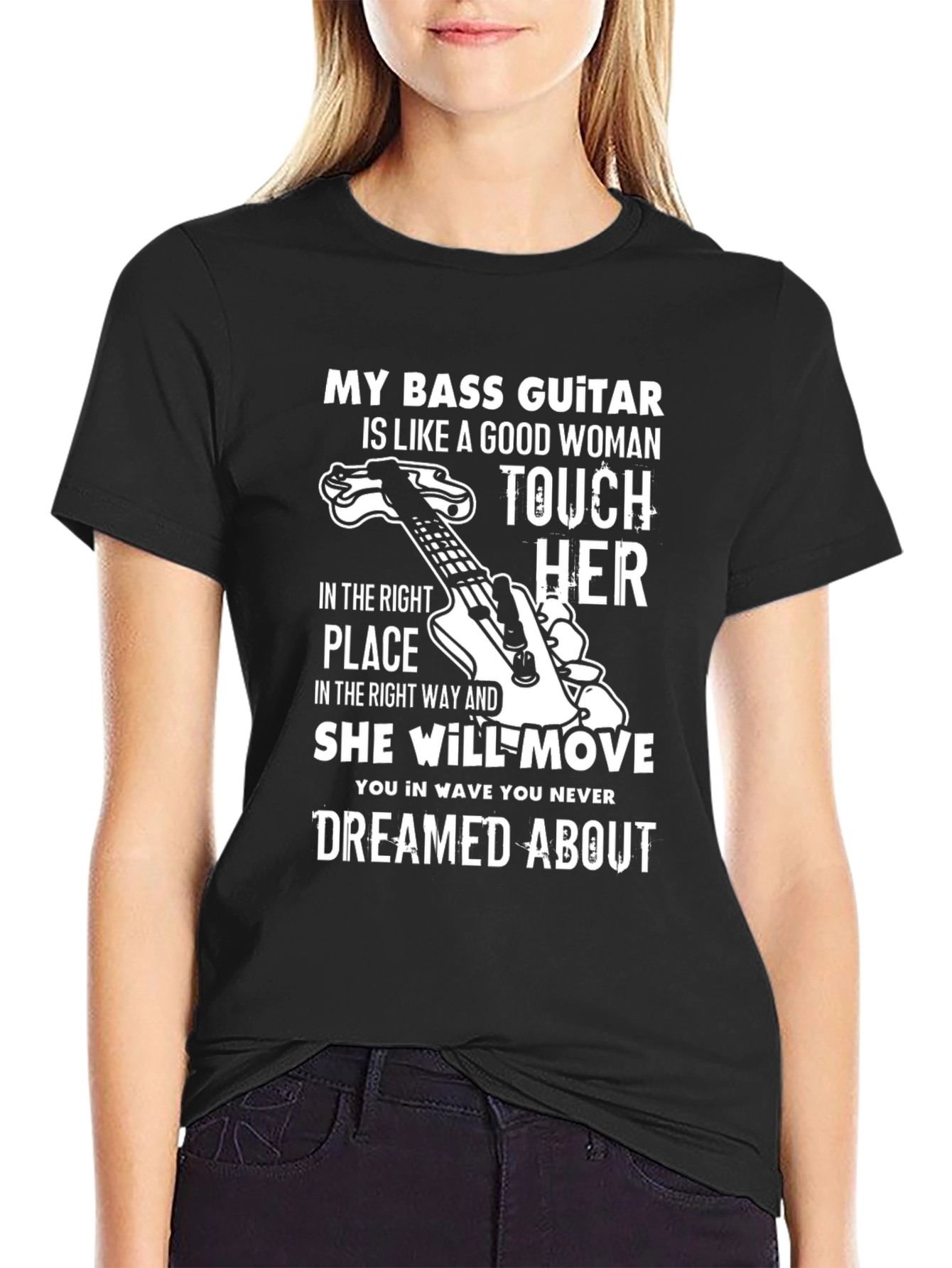 Bass Guitar T-Shirt - Touch Her