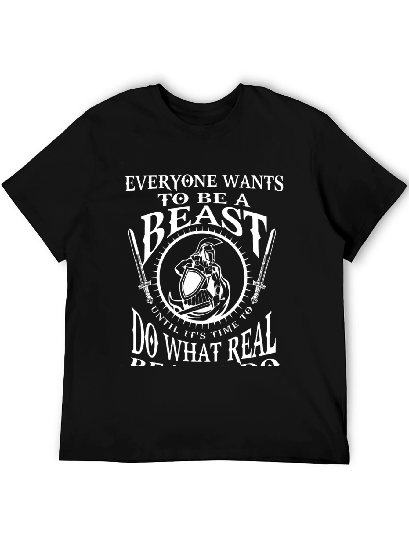Beast Mode T-Shirt - Motivational Warrior Design
