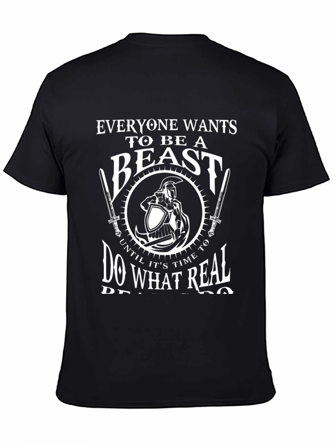 Beast Mode T-Shirt - Motivational Warrior Design