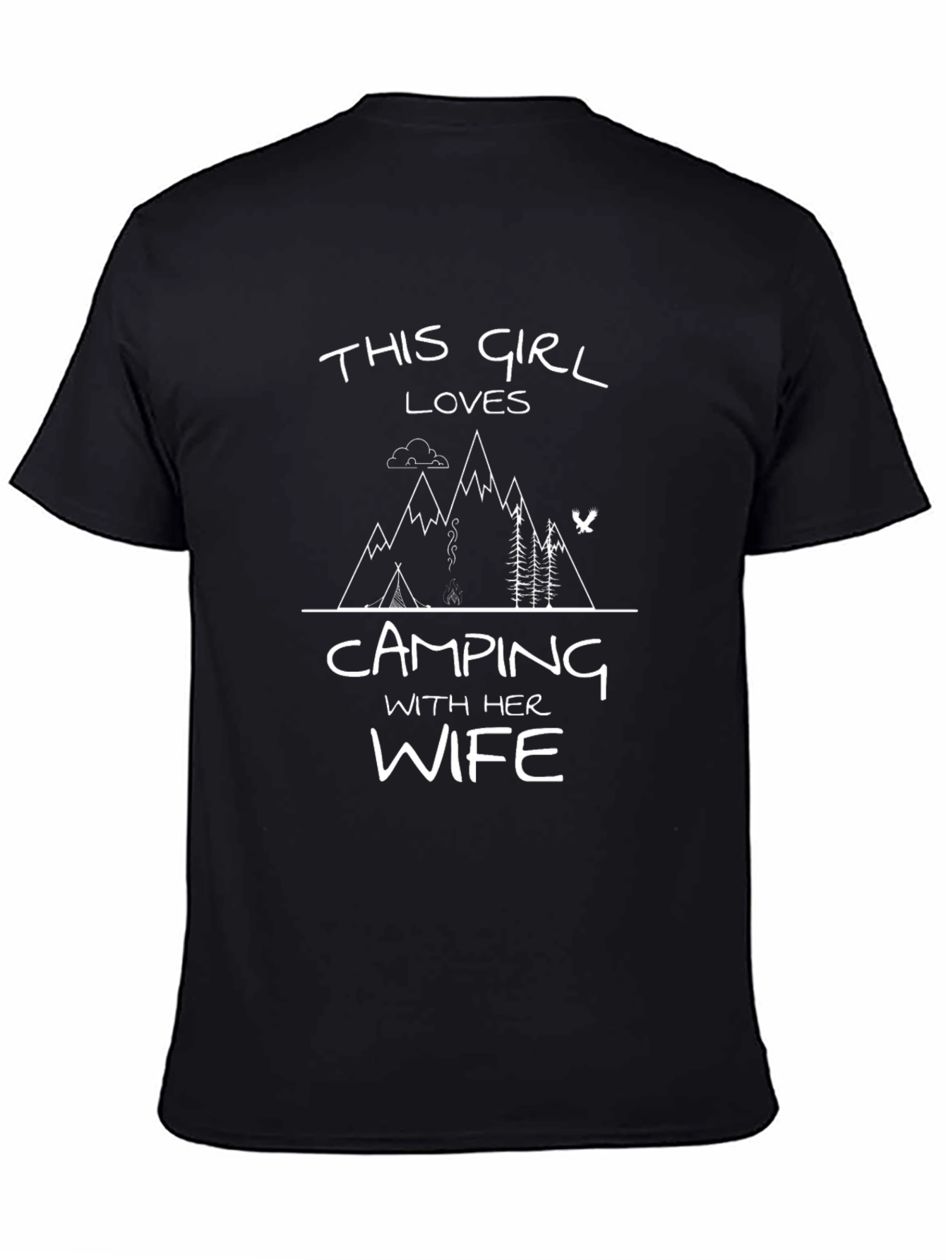 Camping with My Wife Graphic T-Shirt