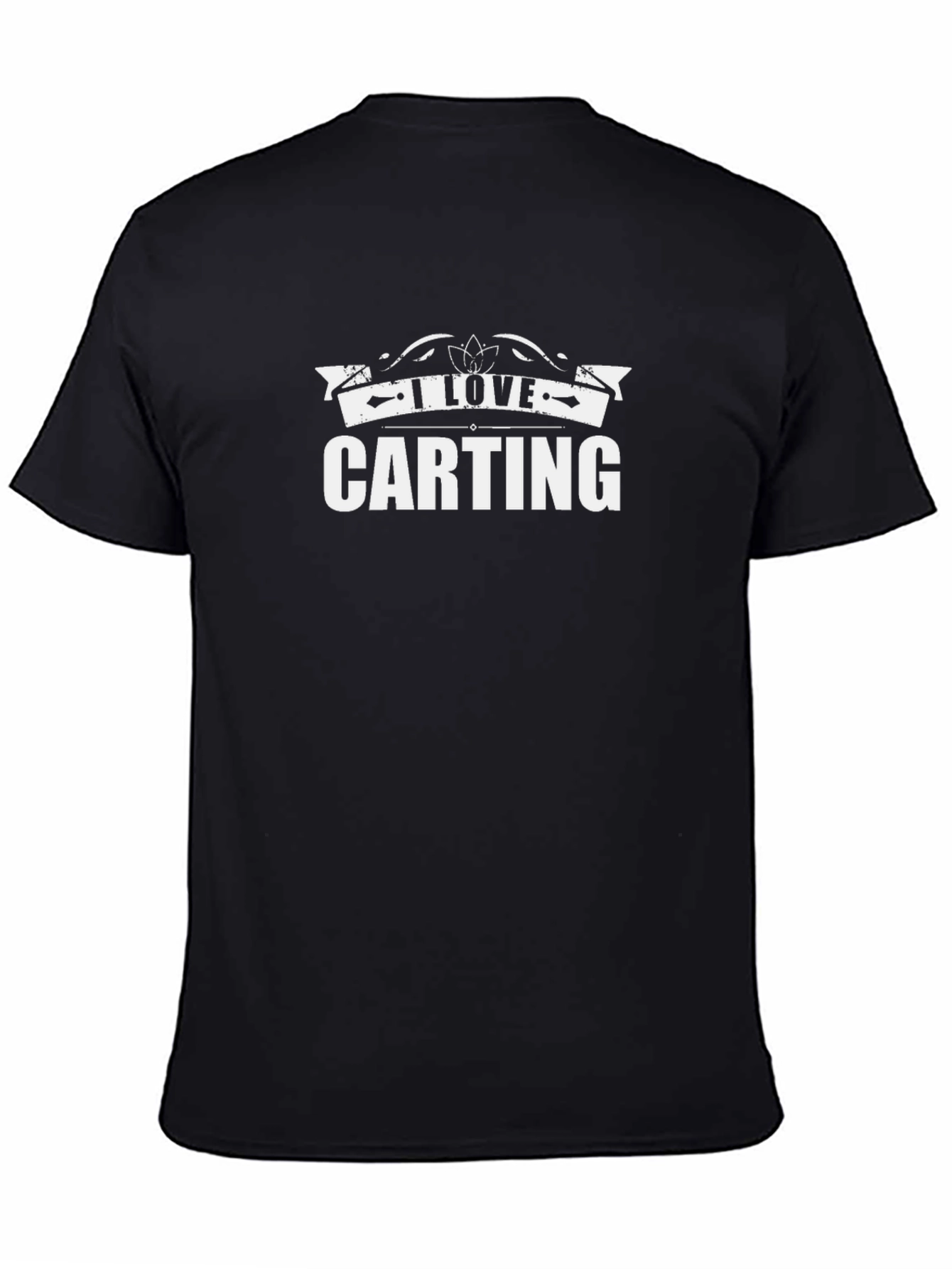 I Love Carting Black Graphic Tee