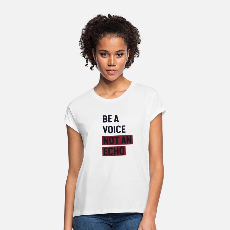 Be a voice not an echo minimalist typography