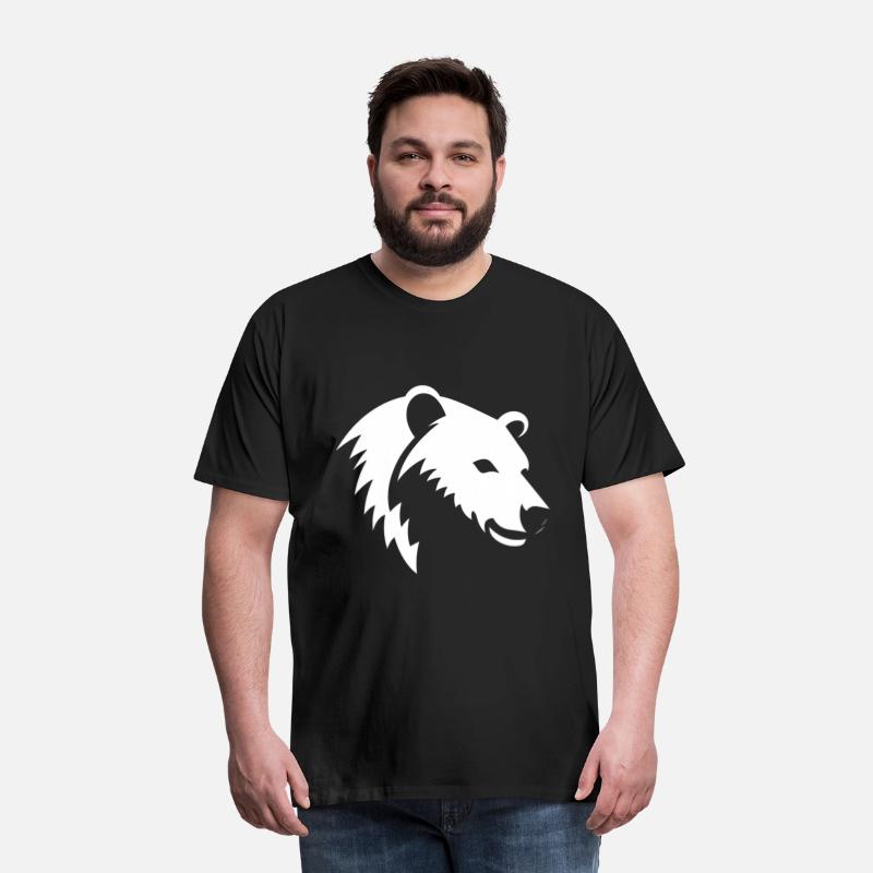 Bear Silhouette of a polar bear head