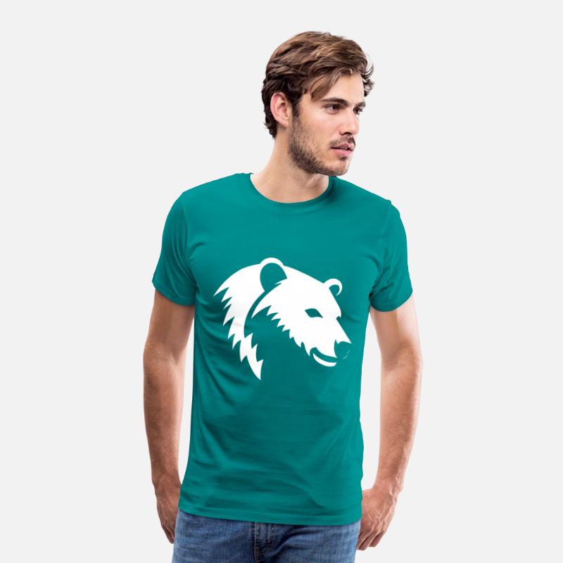 Bear Silhouette of a polar bear head