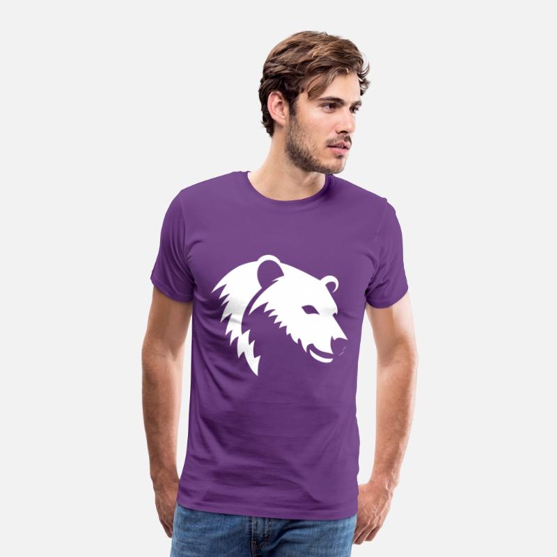 Bear Silhouette of a polar bear head