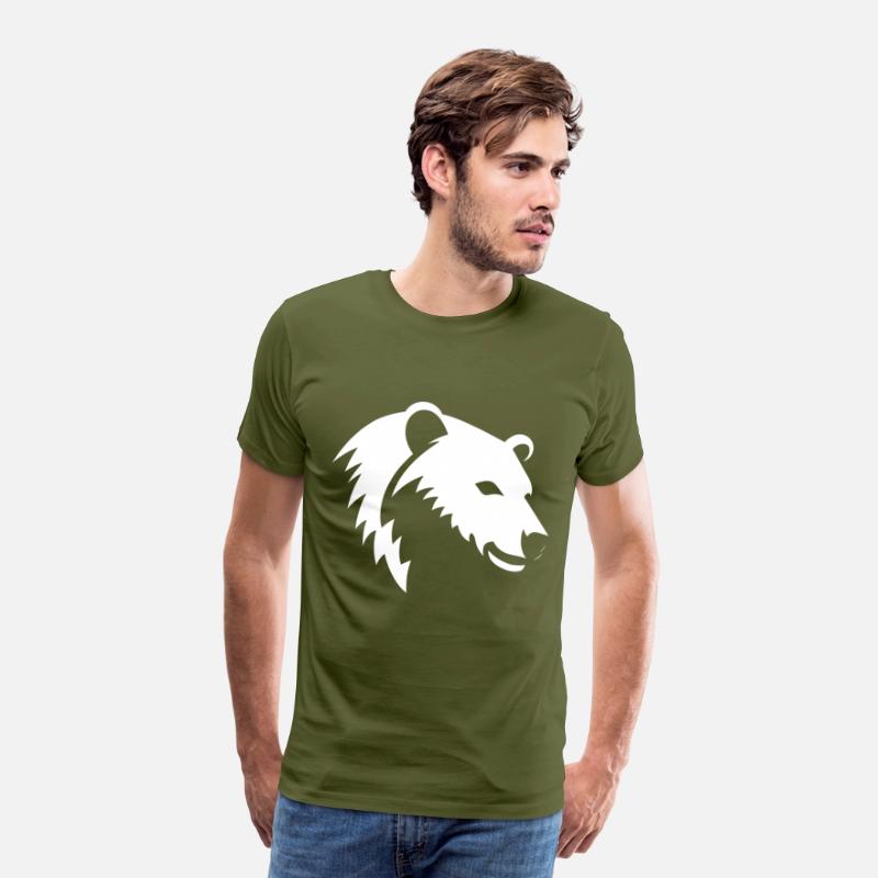 Bear Silhouette of a polar bear head