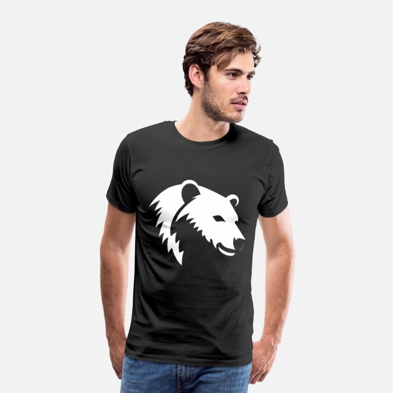 Bear Silhouette of a polar bear head