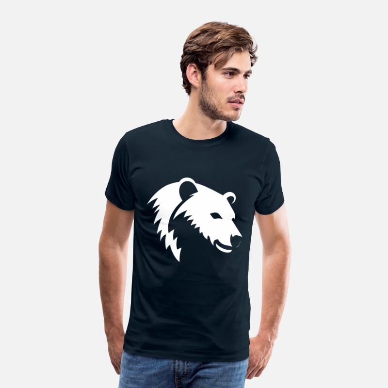 Bear Silhouette of a polar bear head