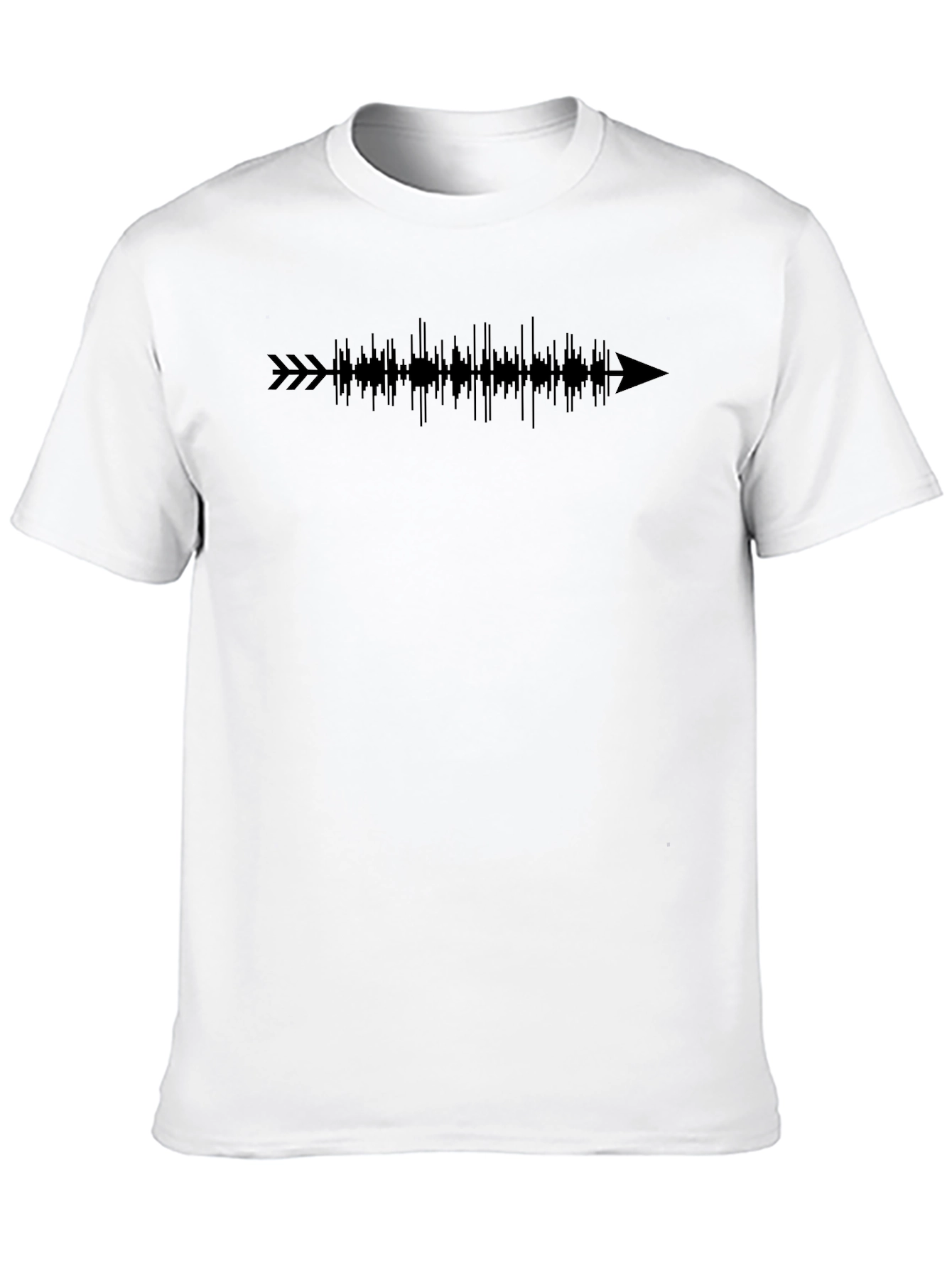 Arrow Soundwave Graphic Tee - Stylish Mens Black T-Shirt