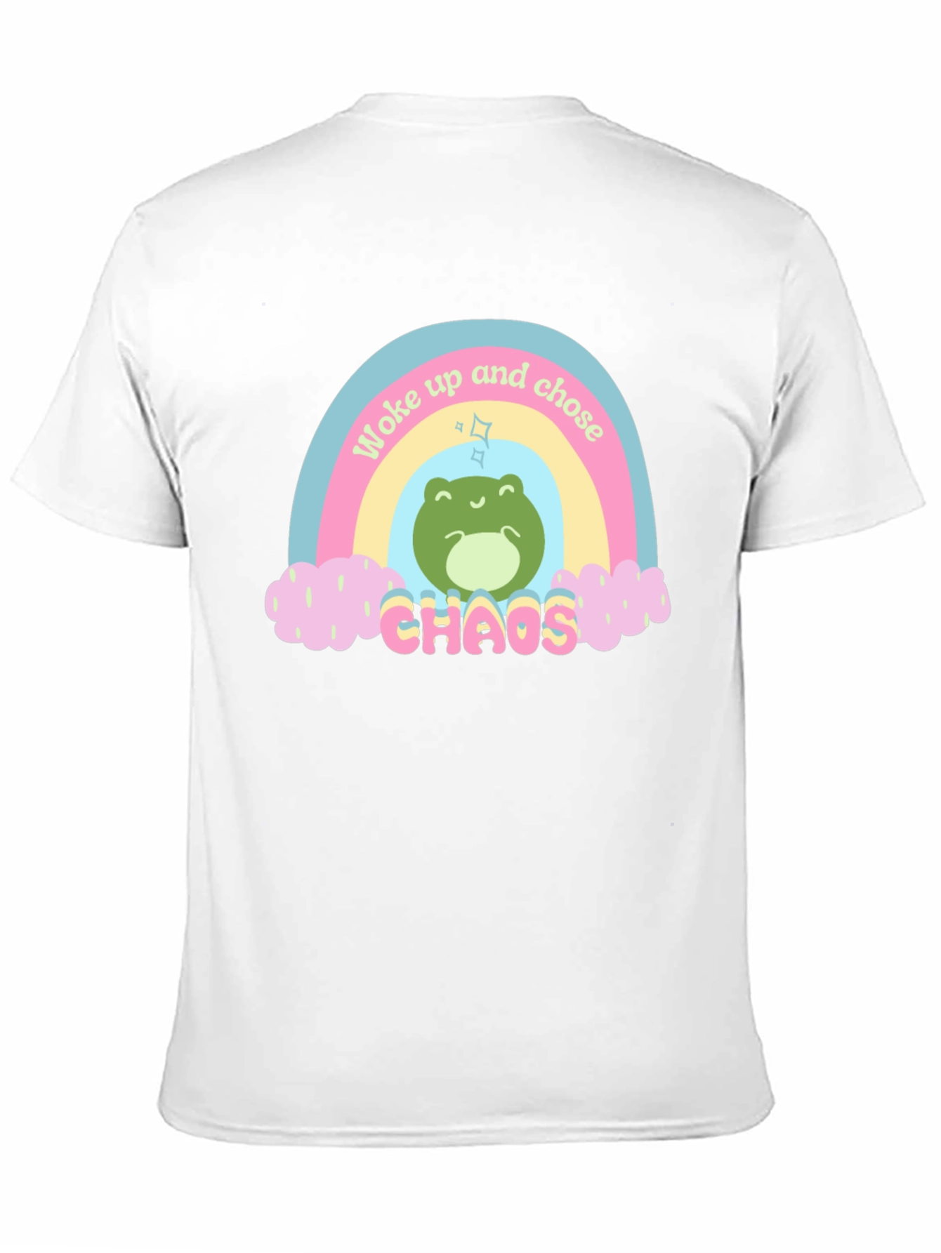 Woke Up and Chose Chaos Frog Graphic T-Shirt