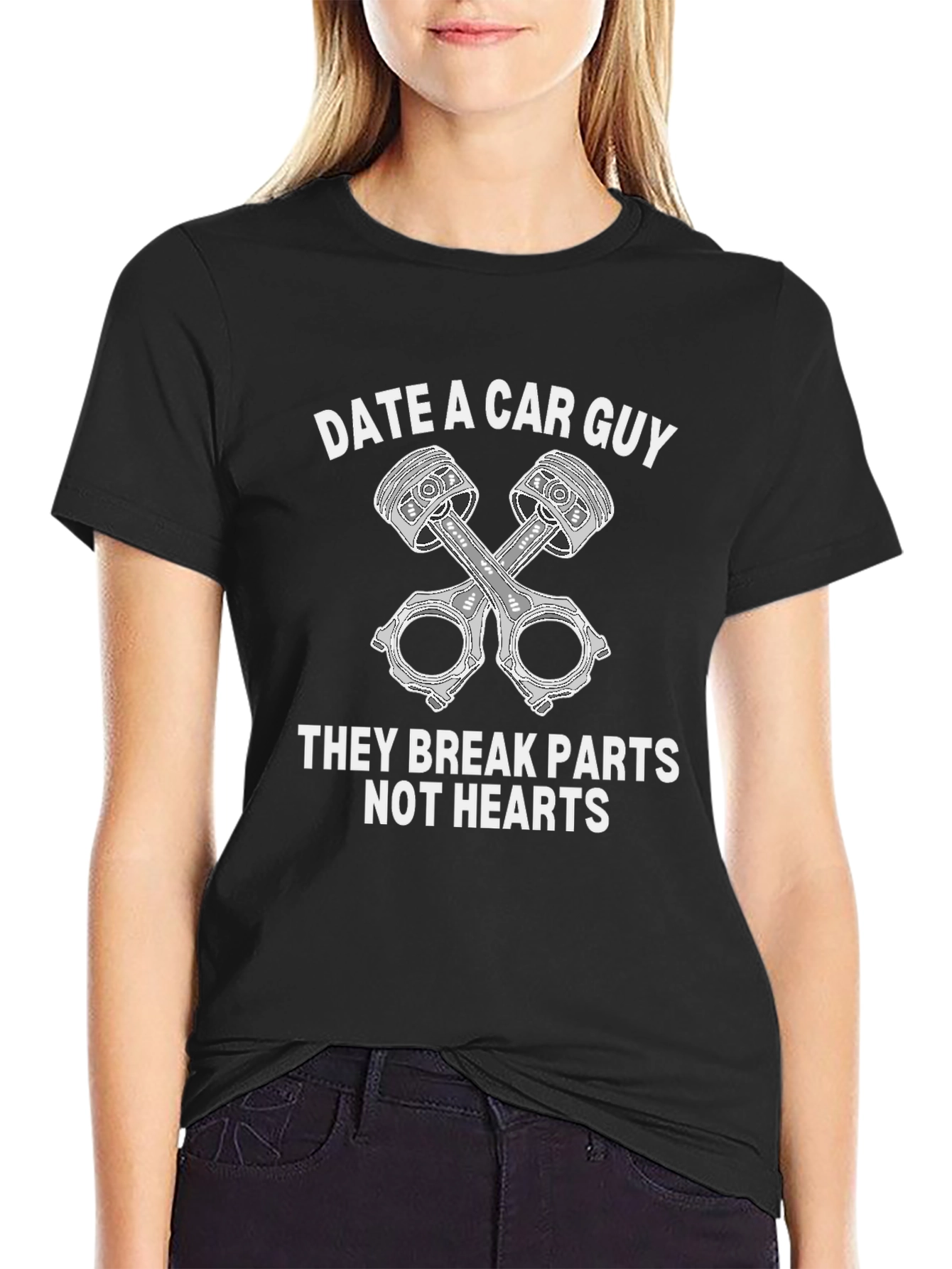 Date a Car Guy T-Shirt - Parts Not Hearts