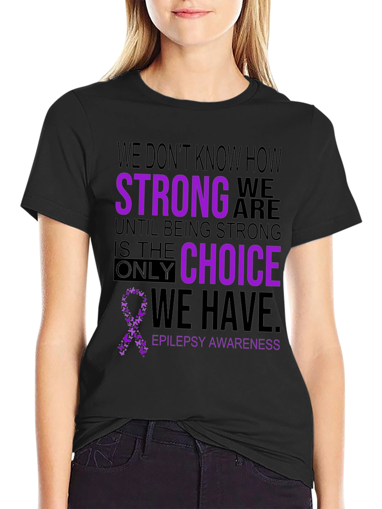 Epilepsy Awareness T-Shirt - Be Strong