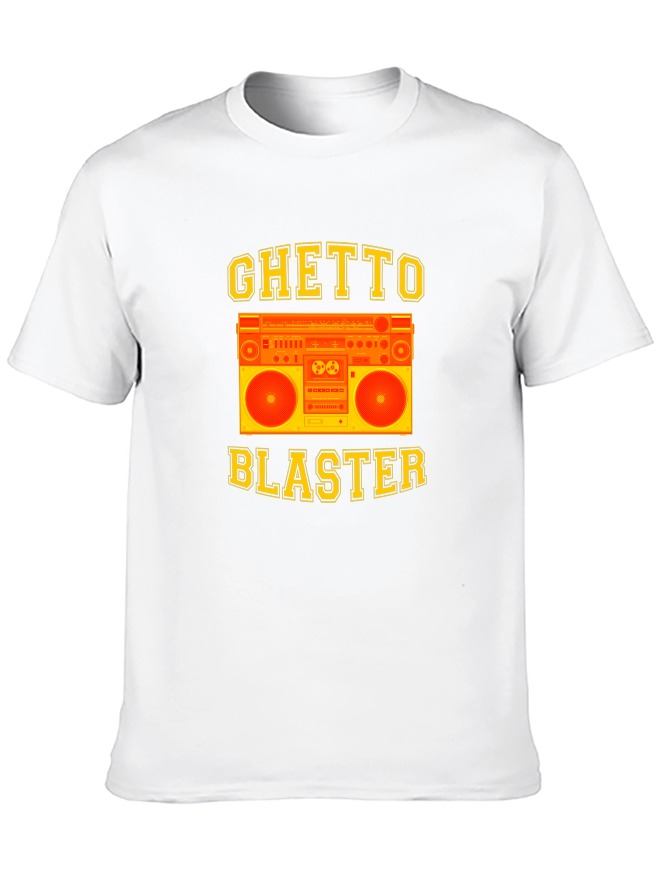 Ghetto Blaster Graphic Tee - Retro Boombox Design