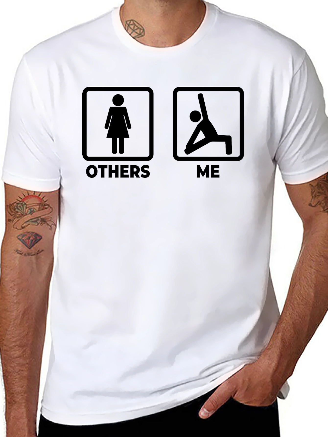 Yoga Lover T-Shirt: Others vs. Me Funny Graphic Tee