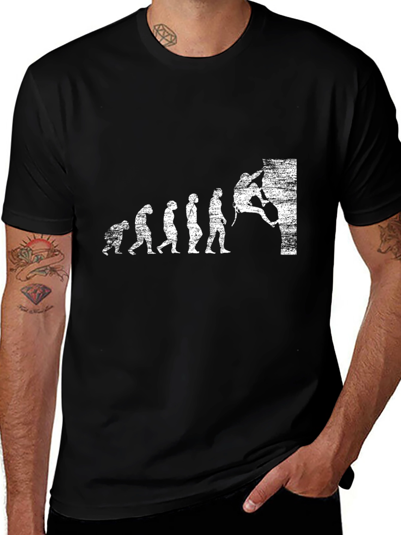 Climbing Evolution Black T-Shirt